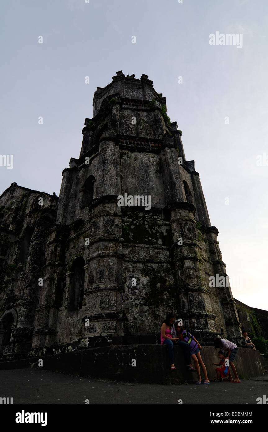 L'Église d'Albay, Daraga, Bicol, au sud-est de Luzon, Philippines Banque D'Images
