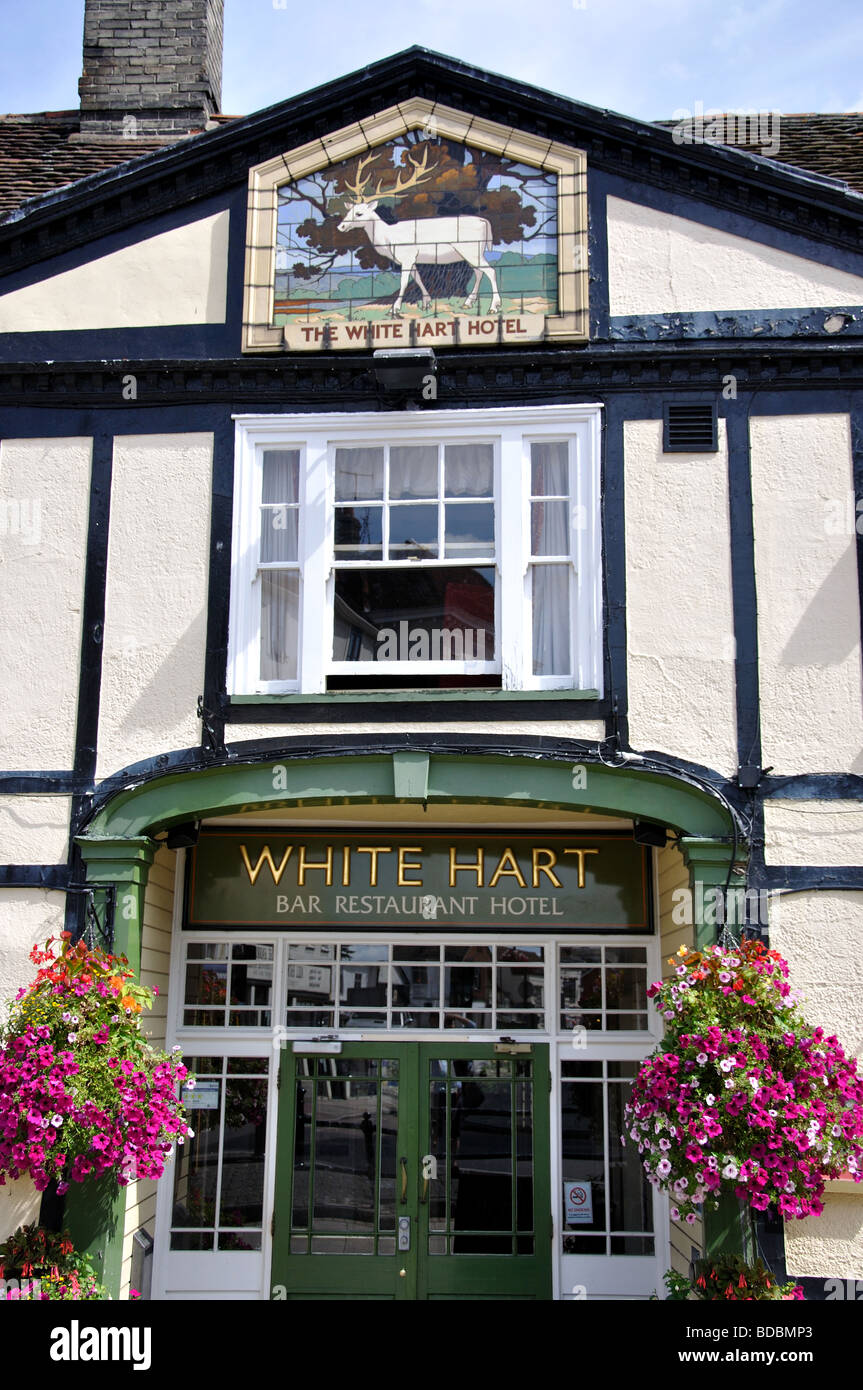 The White Hart Hotel, Bocking End, Braintree, Essex, Angleterre, Royaume-Uni Banque D'Images