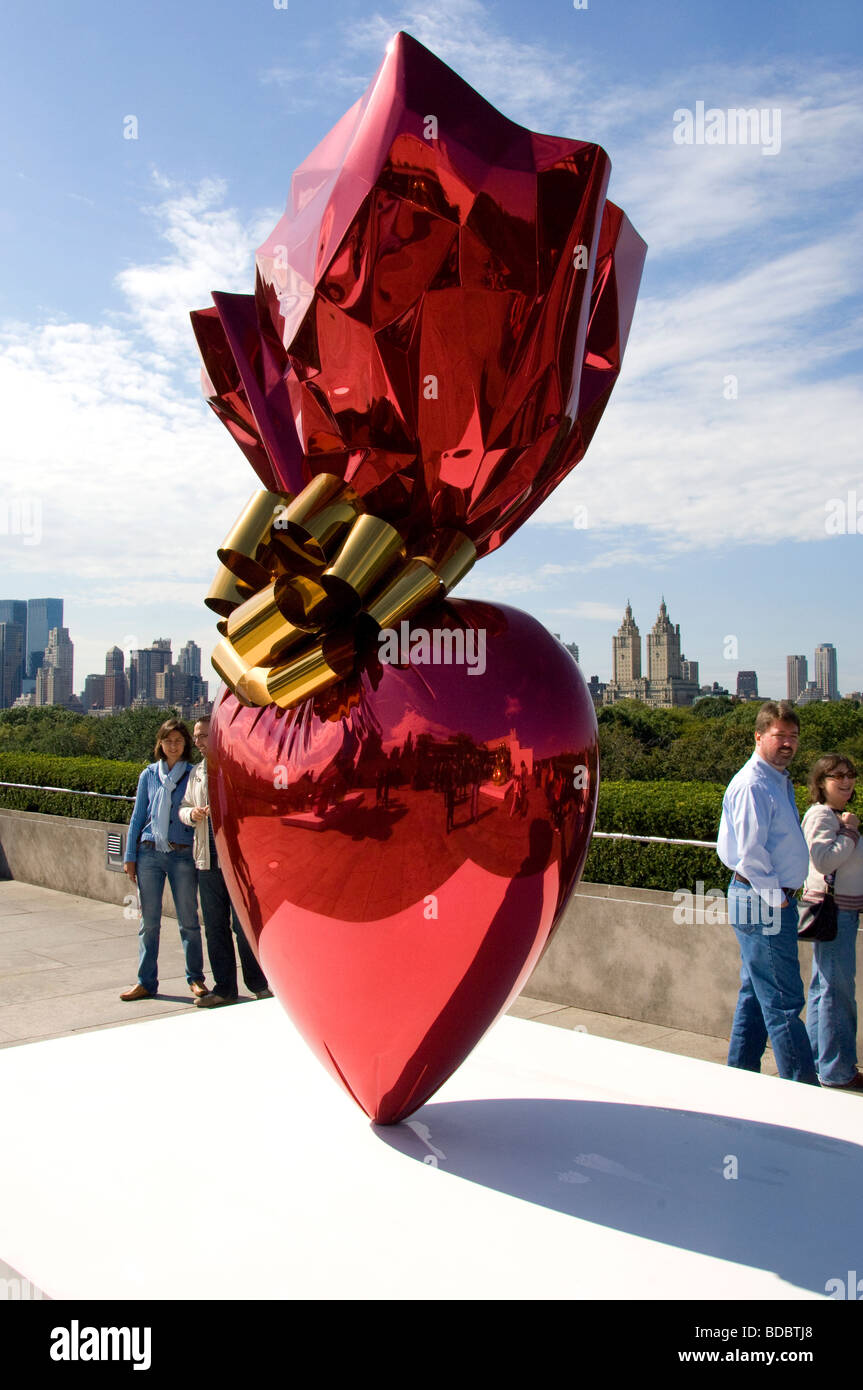 La sculpture de Jeff Koons Banque D'Images