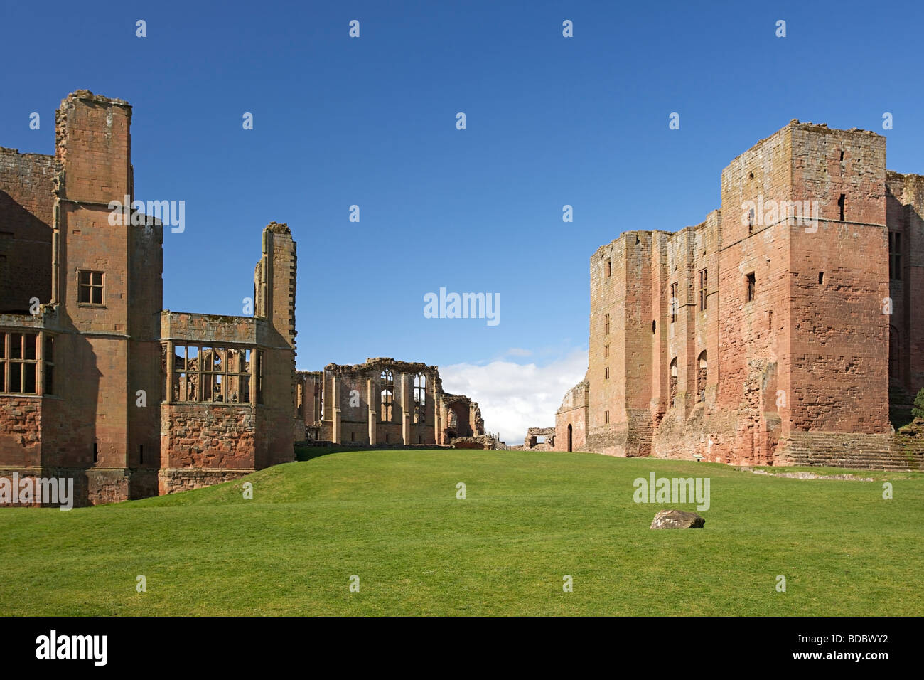 Le château de Kenilworth situé à Kenilworth, dans l'Ouest Midlands de l'Angleterre, dans le Warwickshire, Royaume-Uni Banque D'Images