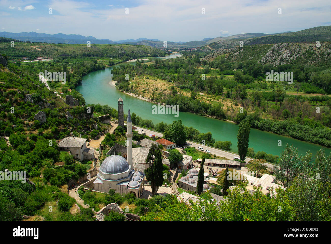 Pocitelj Moschee mosque Pocitelj 08 Banque D'Images