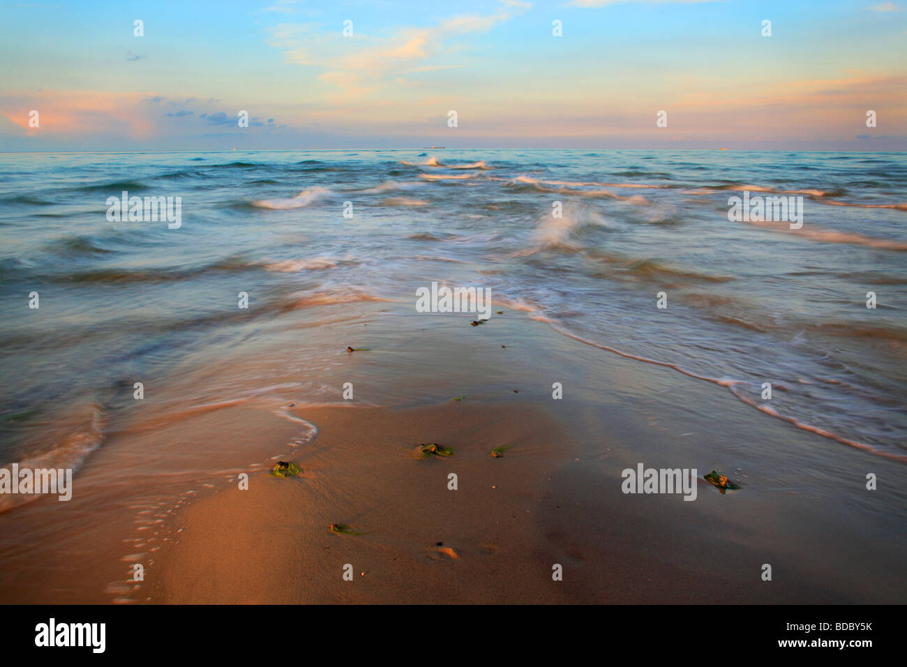 La plage de Skagen au Danemark Banque D'Images