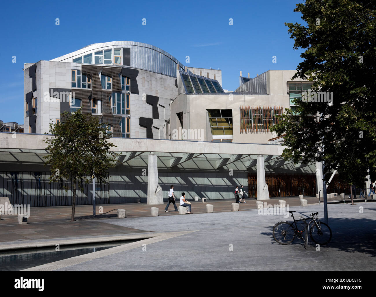 Bâtiment du Parlement écossais, Holyrood, Édimbourg, Écosse, Royaume-Uni, Europe Banque D'Images