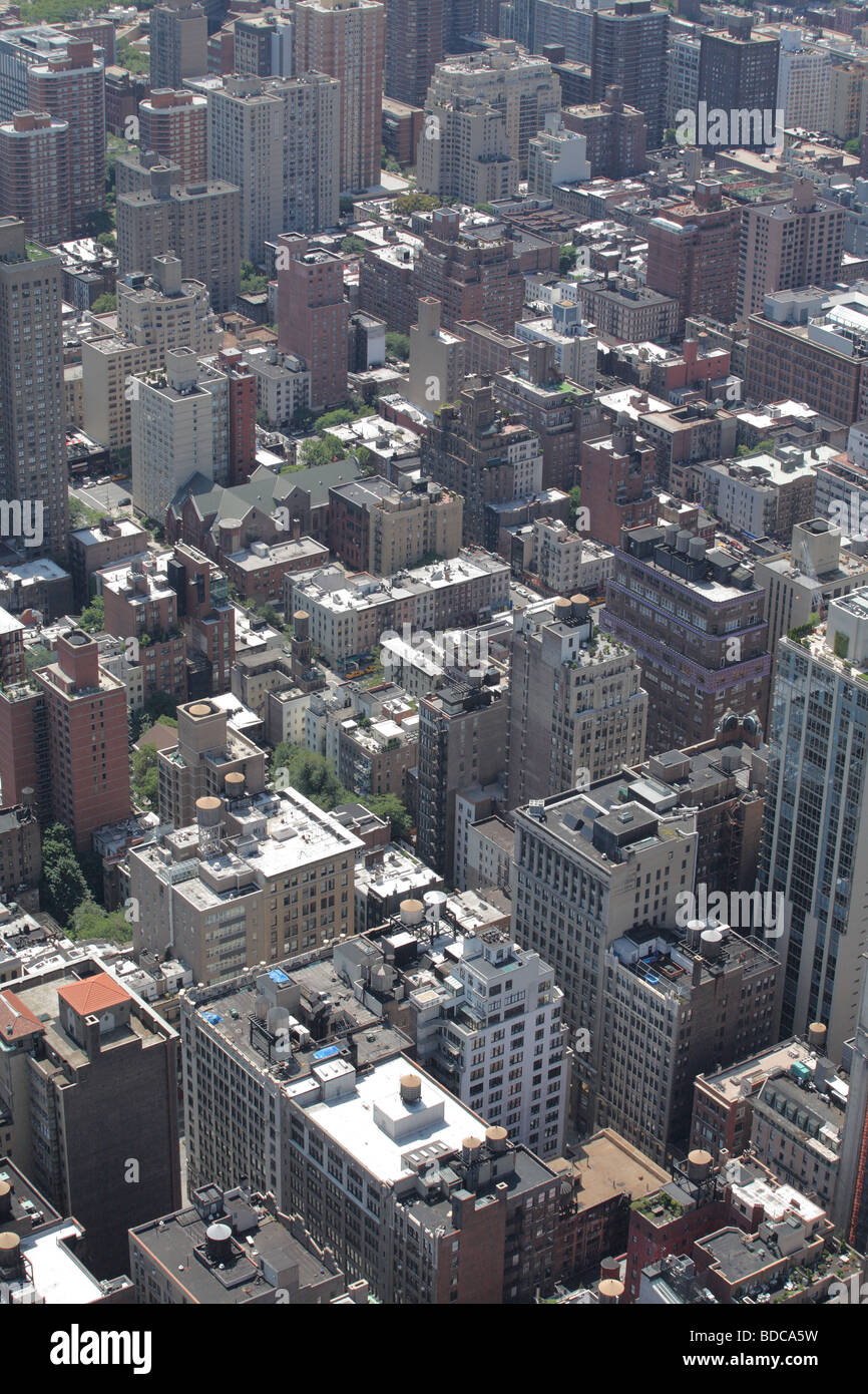 La ville de New York d'en haut Banque D'Images