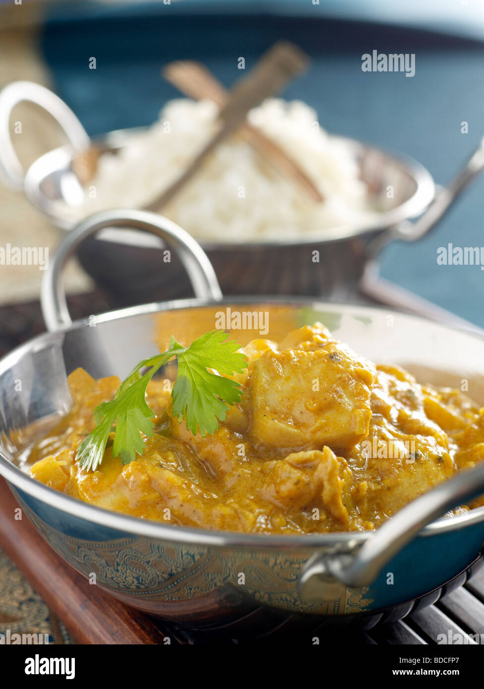 poulet au curry Banque D'Images