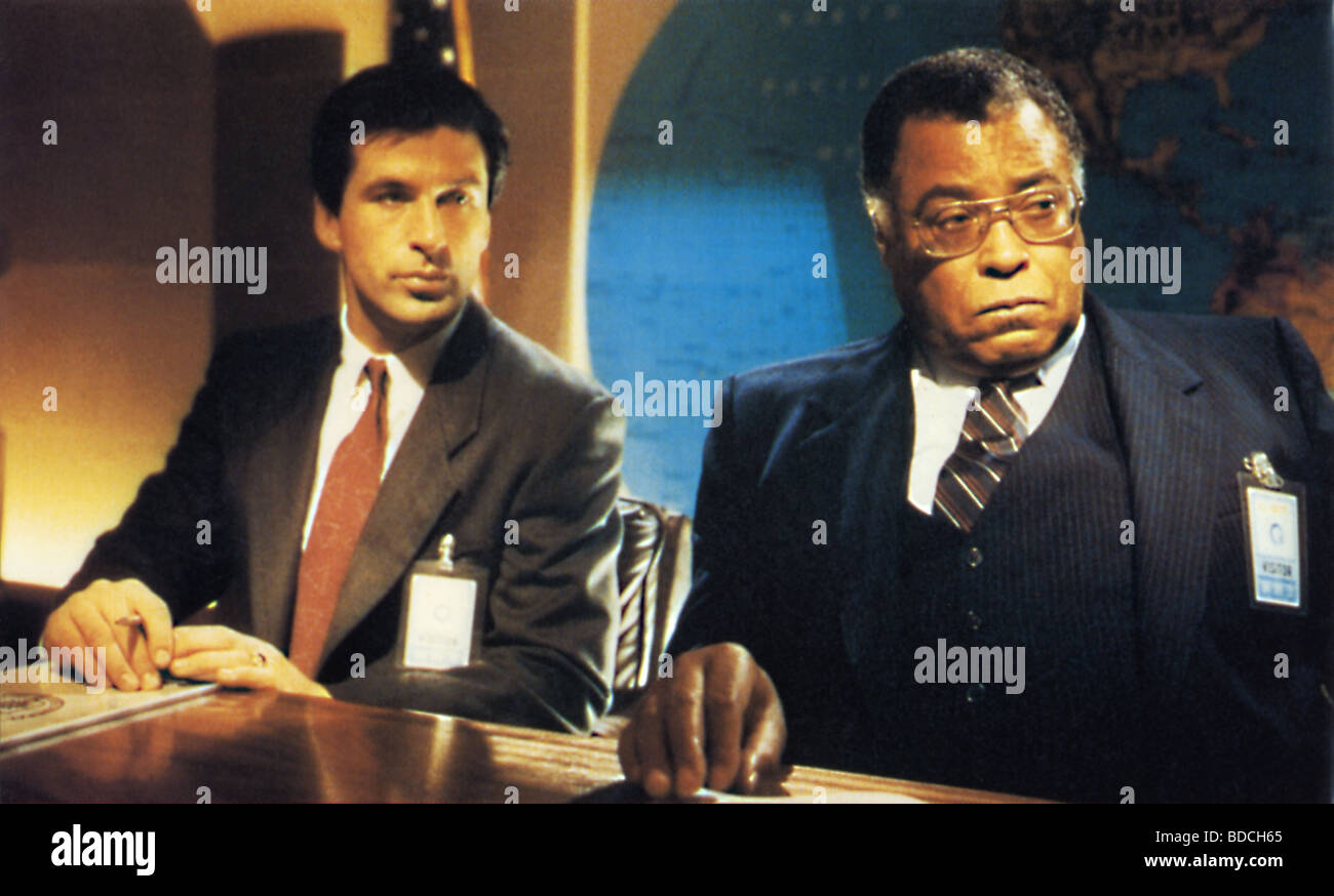Le Hunt for Red October - 1990 film Paramount avec Alec Baldwin à gauche et James Earl Jones Banque D'Images