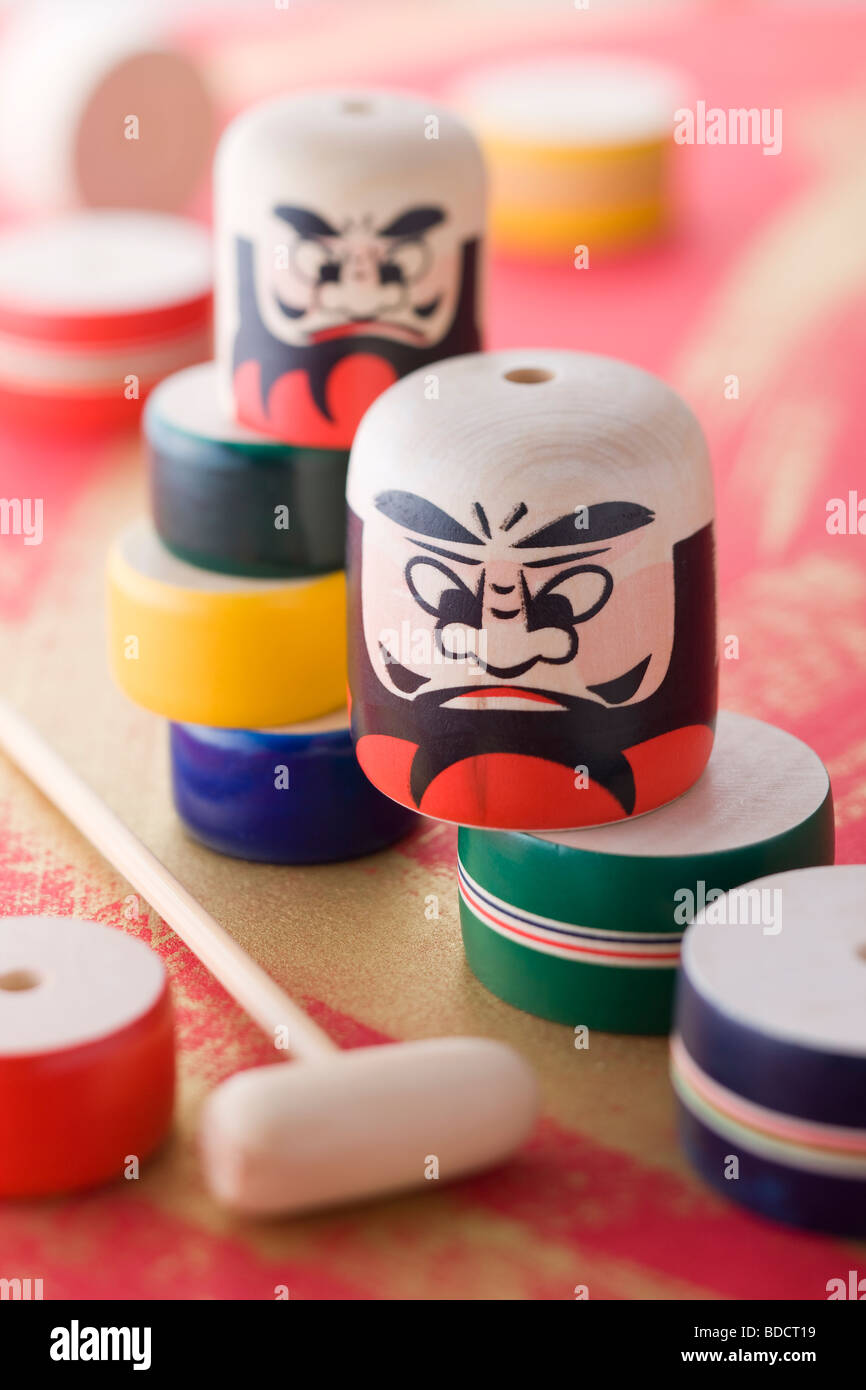 Jeu de poupée daruma Banque D'Images