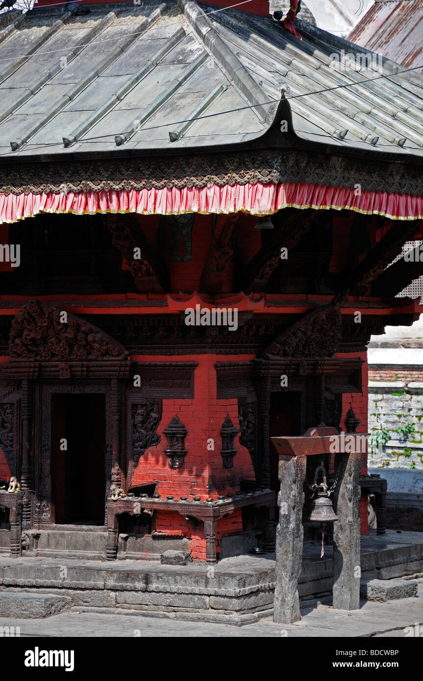 Temple de Pashupatinath Népal Katmandou religion religieux art architecture Banque D'Images