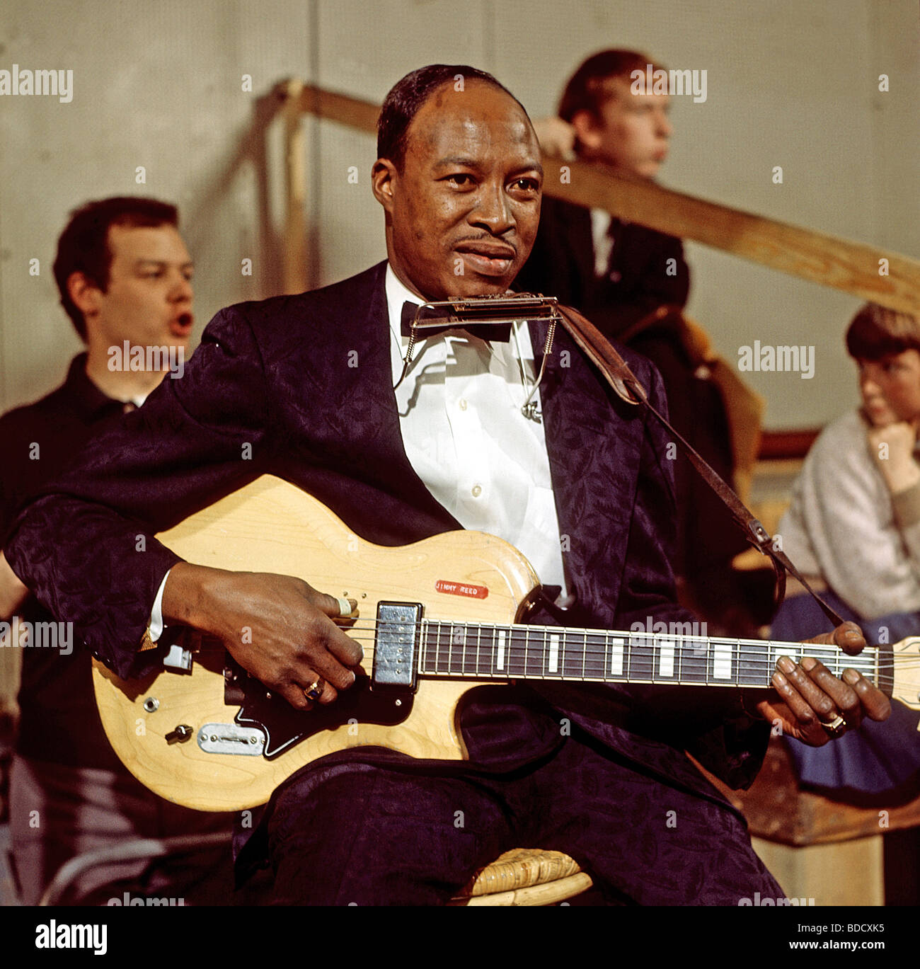 JIMMY REED - musicien de blues américain en 1965 Banque D'Images