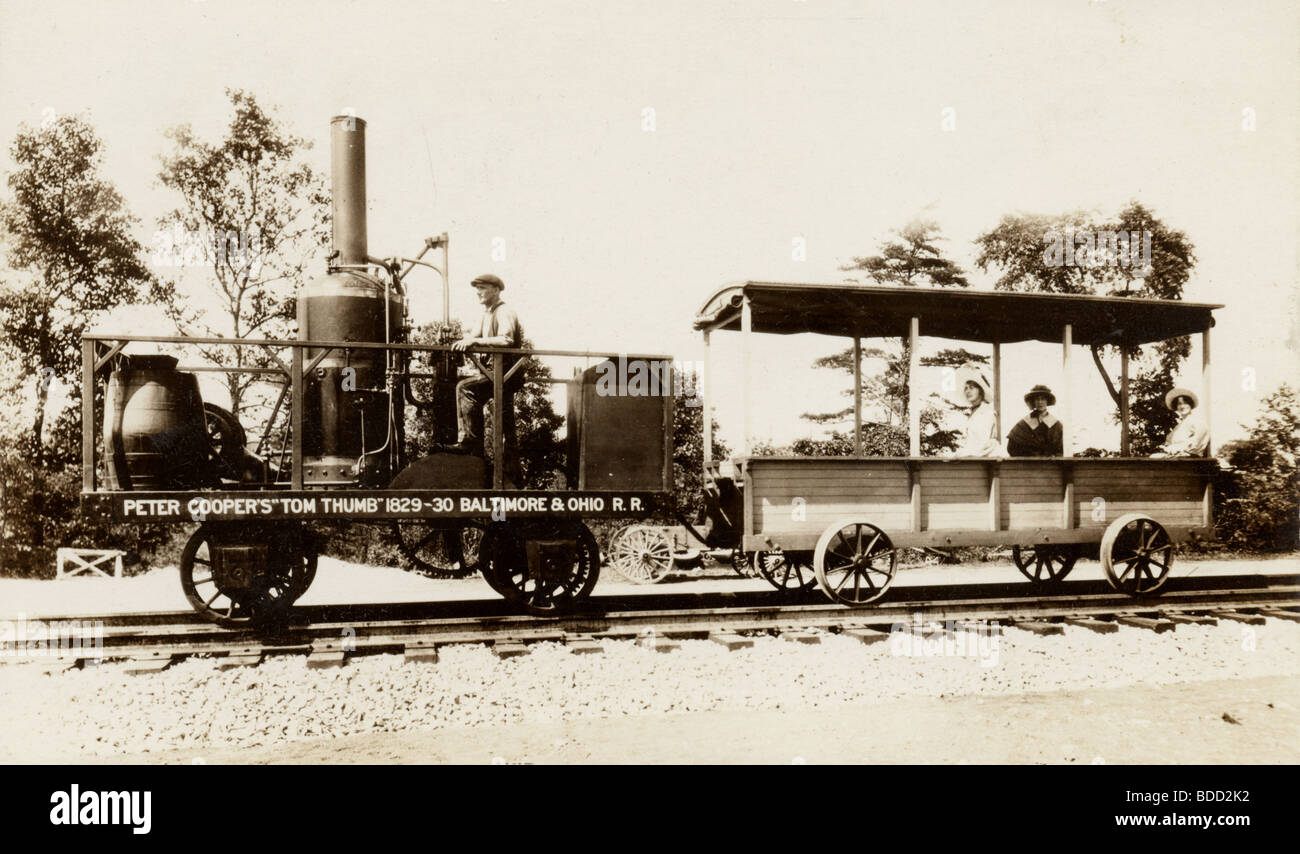 Peter Cooper's Tom Thumb Railroad Engine Banque D'Images Peter Cooper's Tom Thumb Railroad Engine Banque D'Images