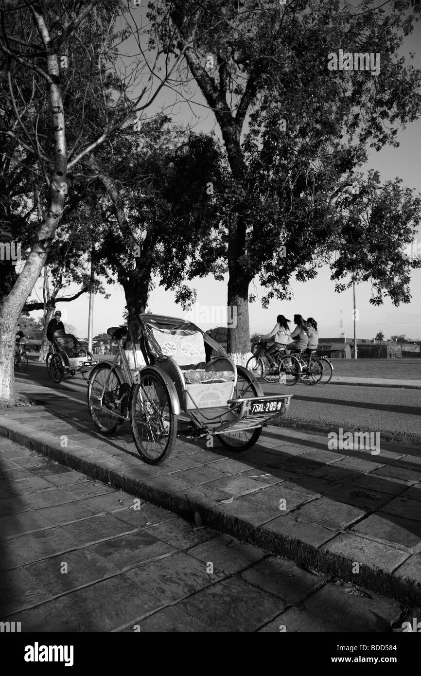 Cyclo à Hue, Vietnam. Banque D'Images