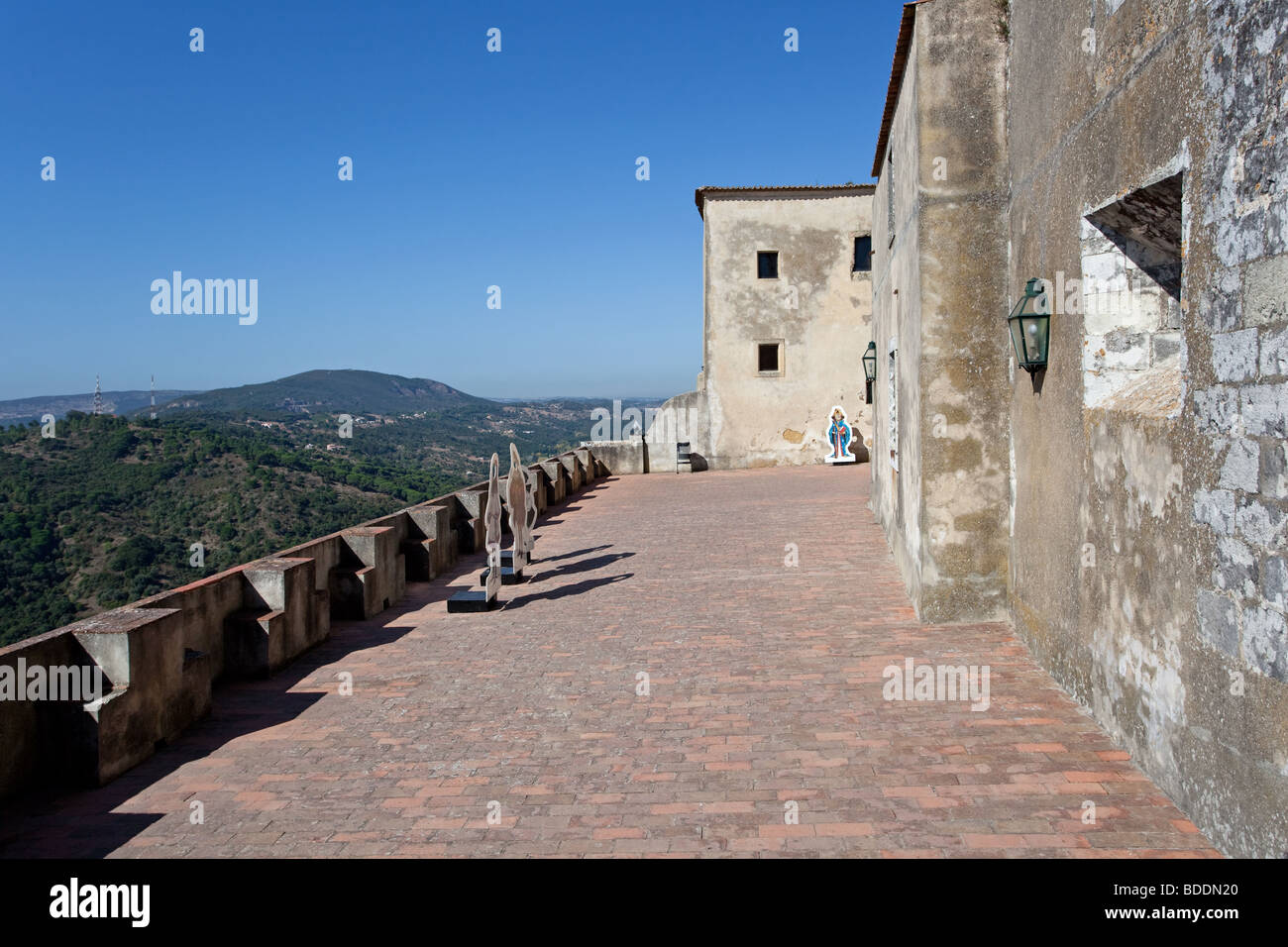 Château de Palmela. District de Setúbal, Palmela, Portugal. Banque D'Images