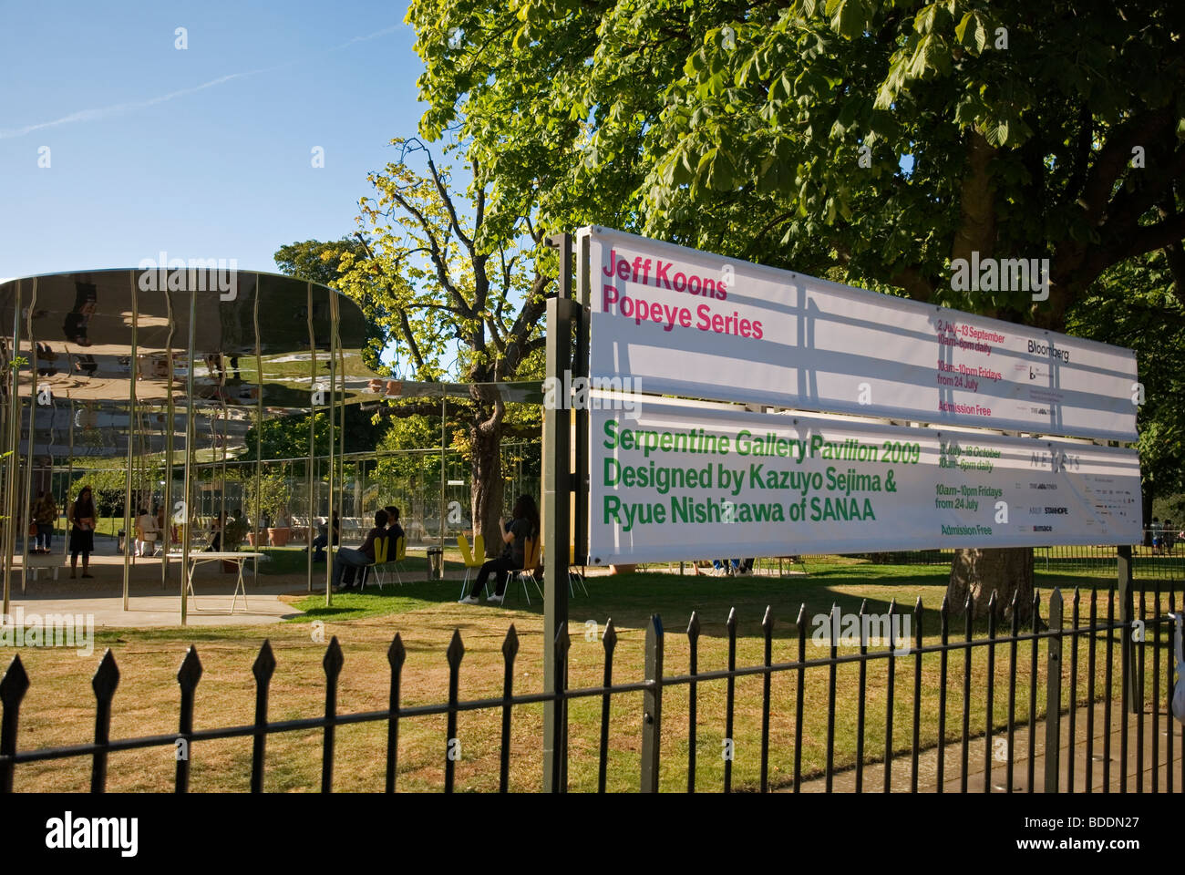 Serpentine Gallery Pavilion 2009 dans Kensington Gardens London England UK Banque D'Images