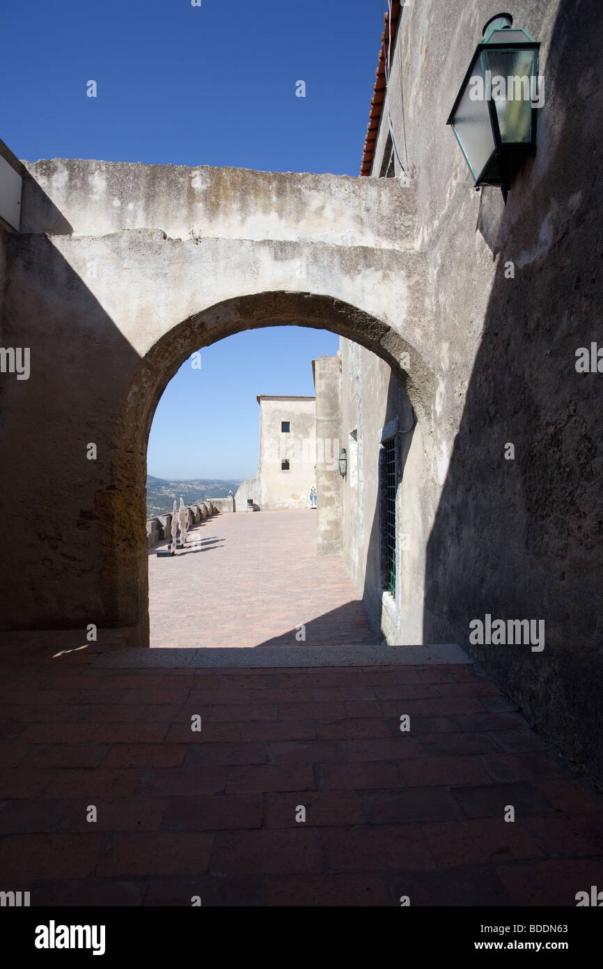 Château de Palmela. District de Setúbal, Palmela, Portugal. Banque D'Images