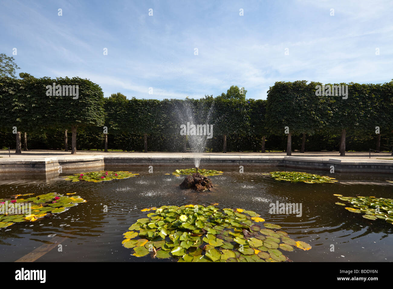 Fontaine de jardin au château de Schönbrunn, Vienne, Autriche Banque D'Images