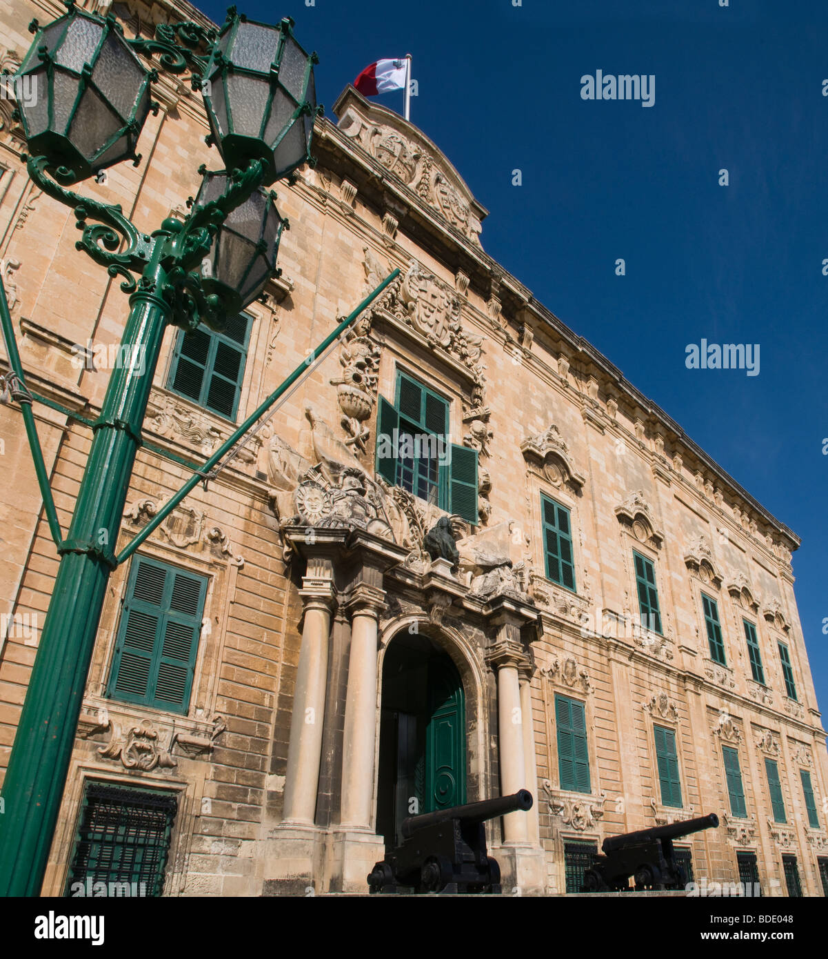 Auberge de Castelle Cabinet du Premier ministre à La Valette la capitale de Malte Banque D'Images