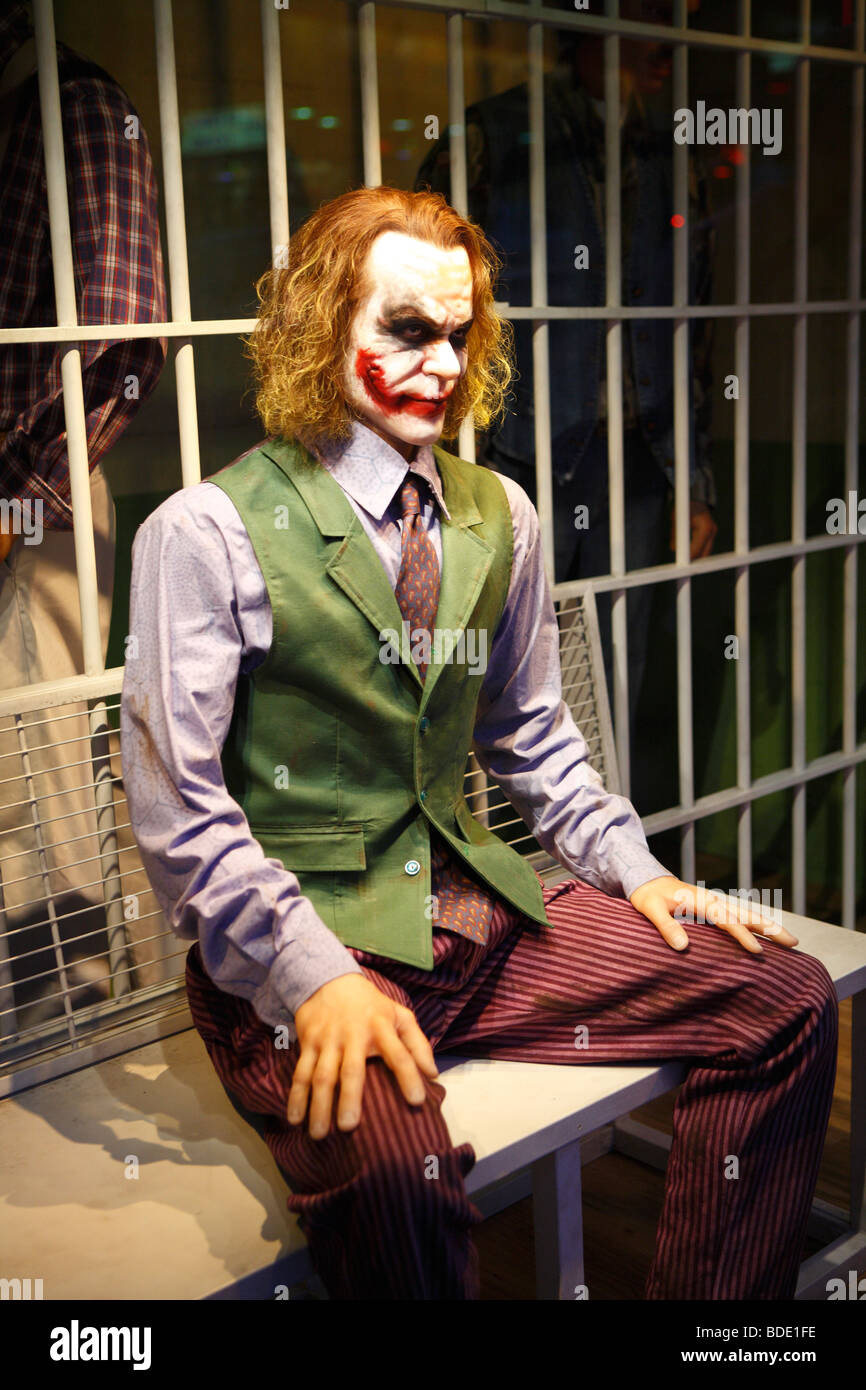 Modèle de cire Le Joker '' Batman Photo Stock - Alamy