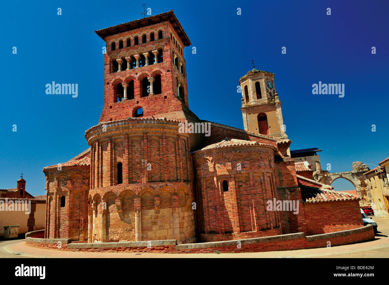 L'Espagne, Saint James Way : Iglesia de San Tirso dans Sahagun Banque D'Images