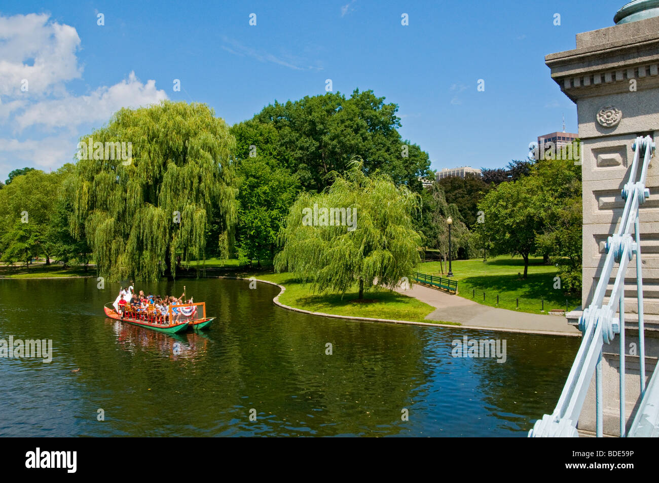 Jardin public de Back Bay de Boston Massachusetts Banque D'Images