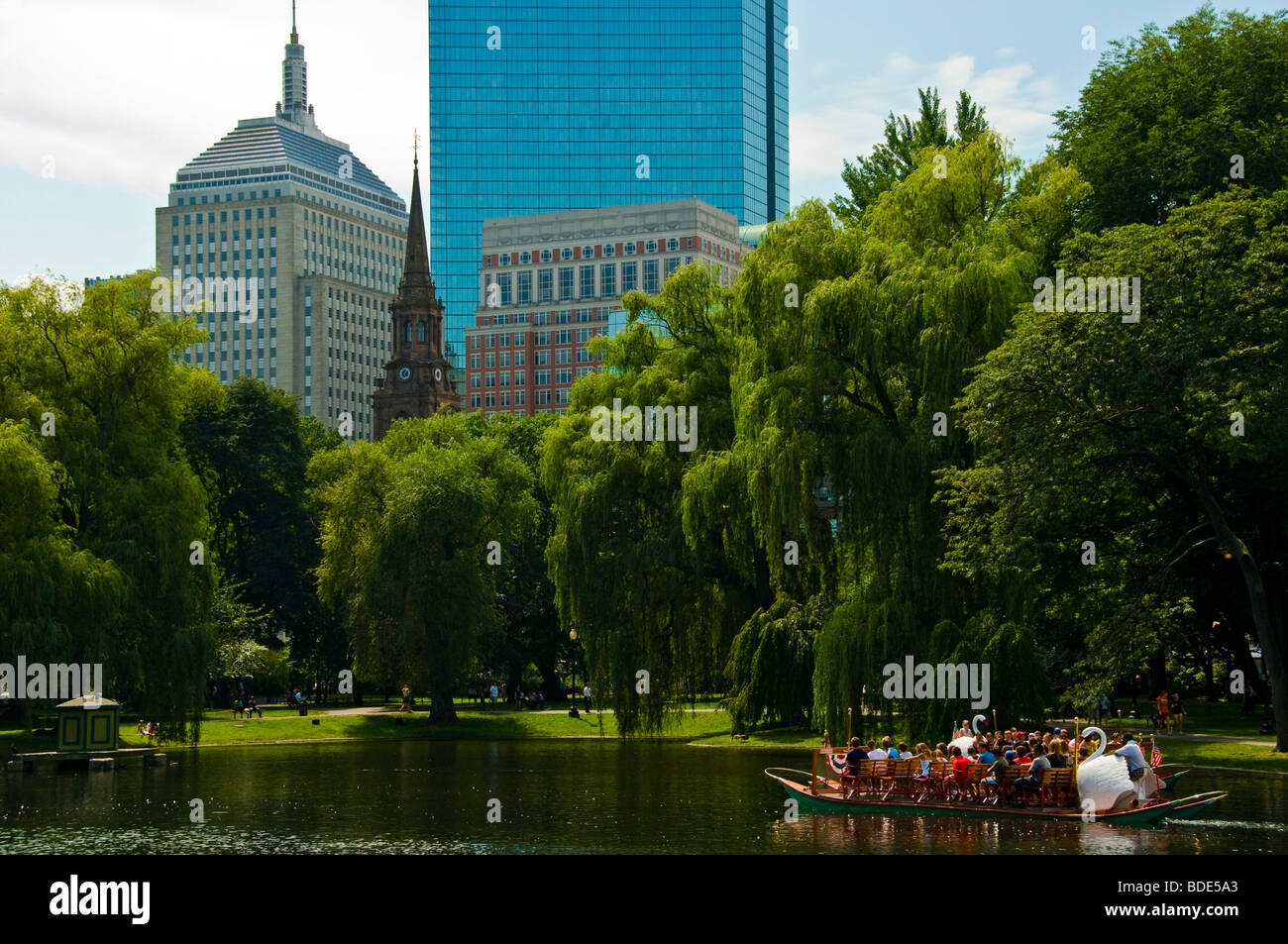 Jardin public de Back Bay de Boston Massachusetts Banque D'Images
