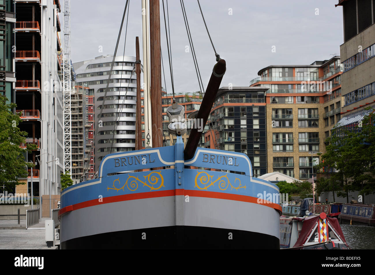 Bateau Brunel à Paddington Londres Angleterre Royaume-uni bassin Banque D'Images