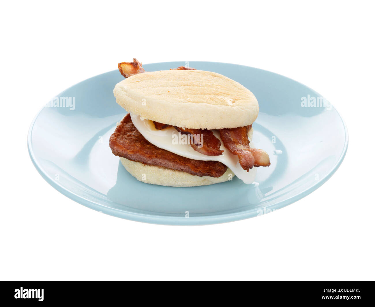 Bacon, oeufs et saucisses Muffin Banque D'Images