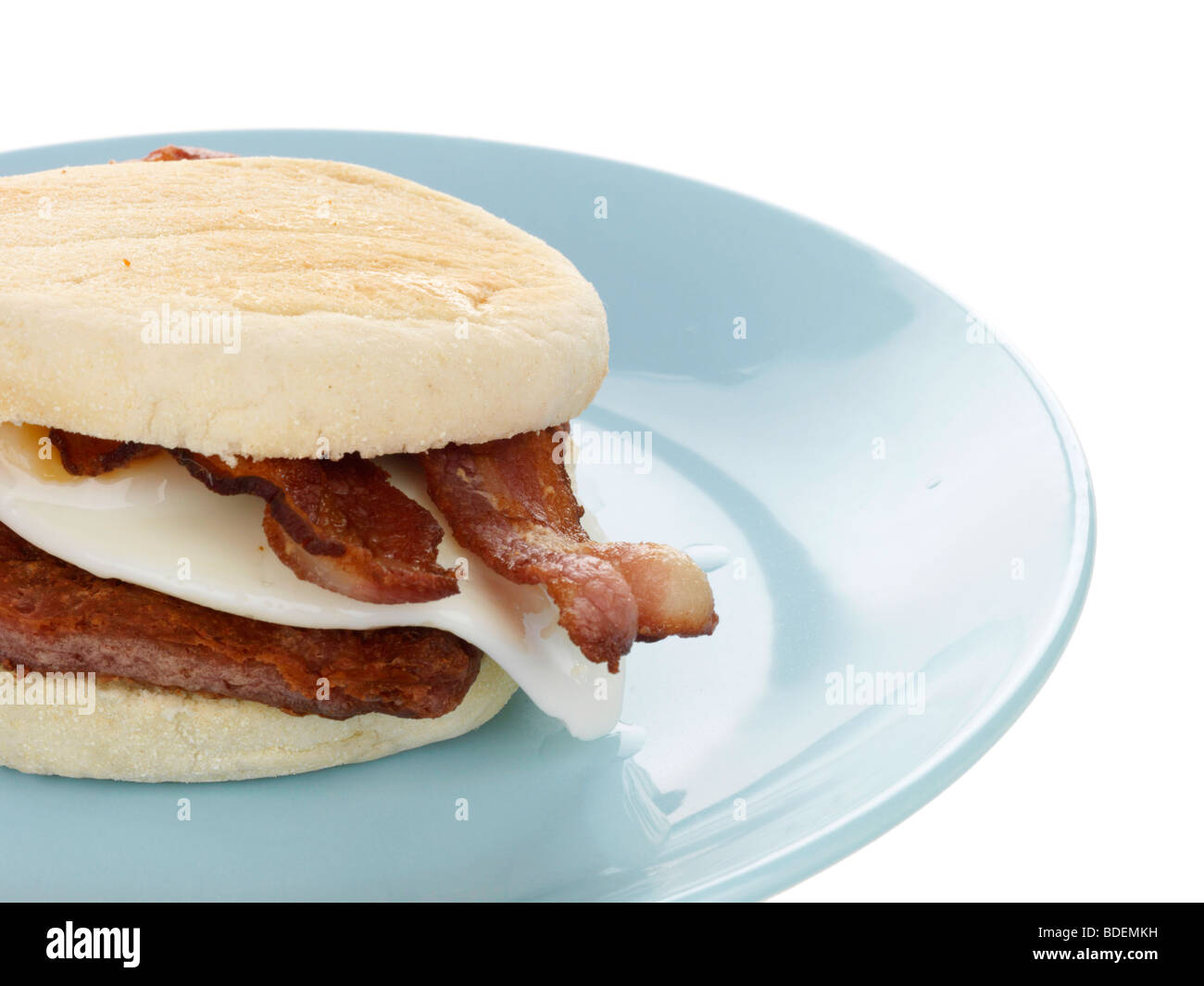 Bacon, oeufs et saucisses Muffin Banque D'Images