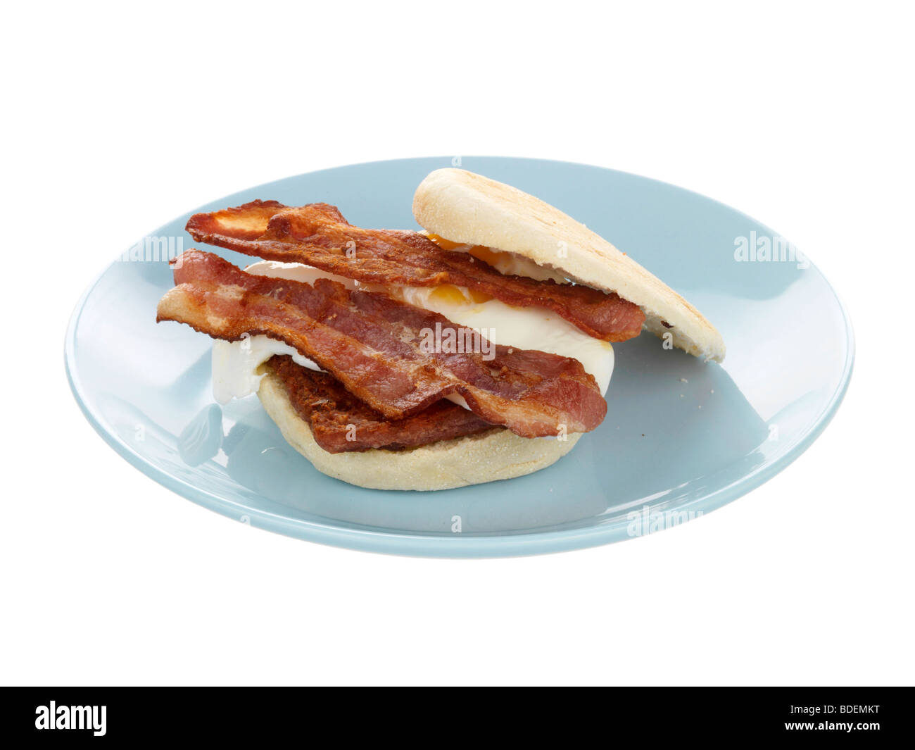 Bacon, oeufs et saucisses Muffin Banque D'Images