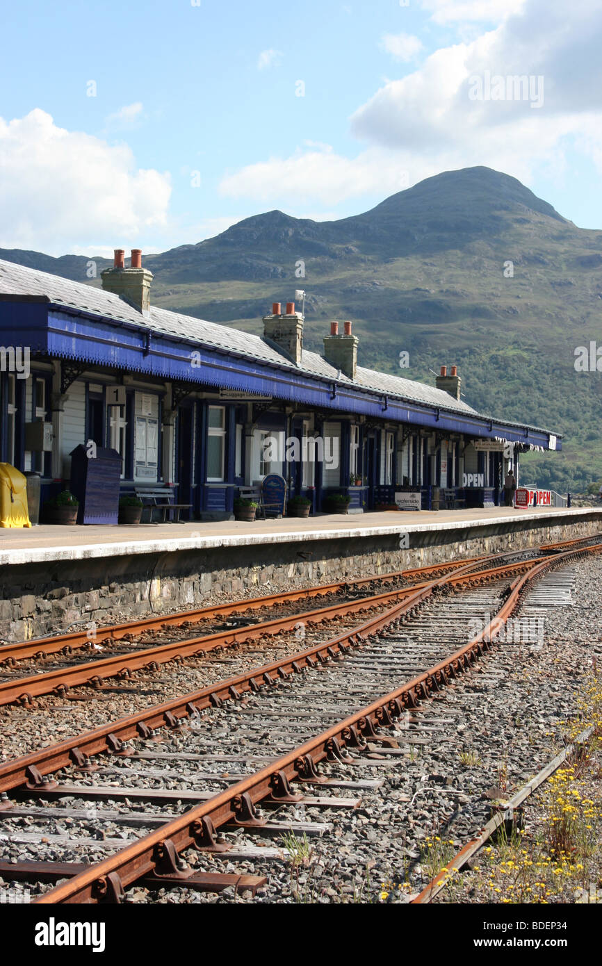 La gare à Kyle of Lochalsh, ouest de l'Écosse Banque D'Images