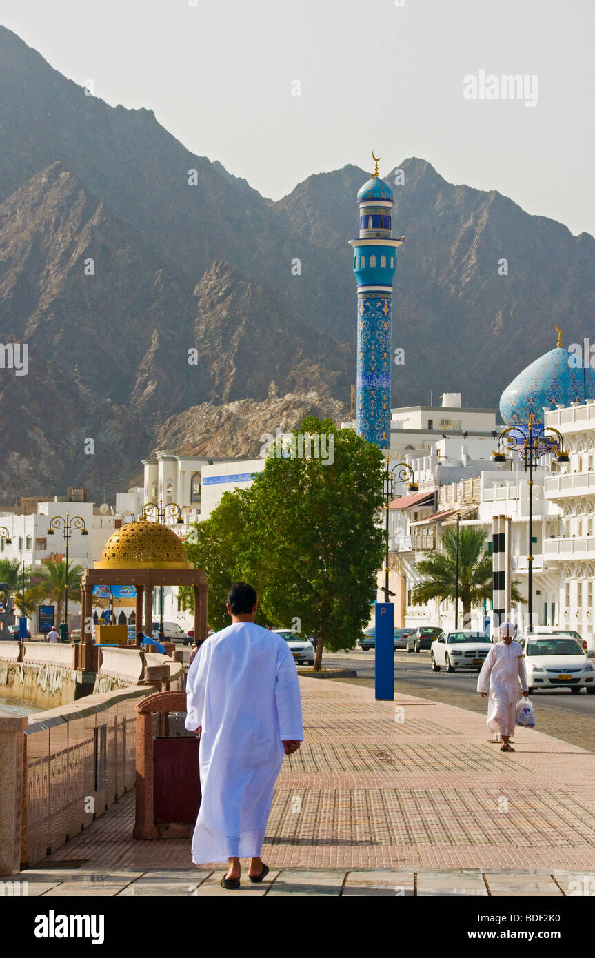 Le front de Mutrah Old Muscat Sultanat d'Oman Banque D'Images