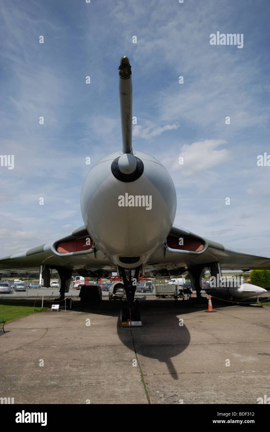 Avro Vulcan B Mk 2 aéronefs en exposition au Musée de l'air de Newark, Nottinghamshire, Angleterre. Banque D'Images