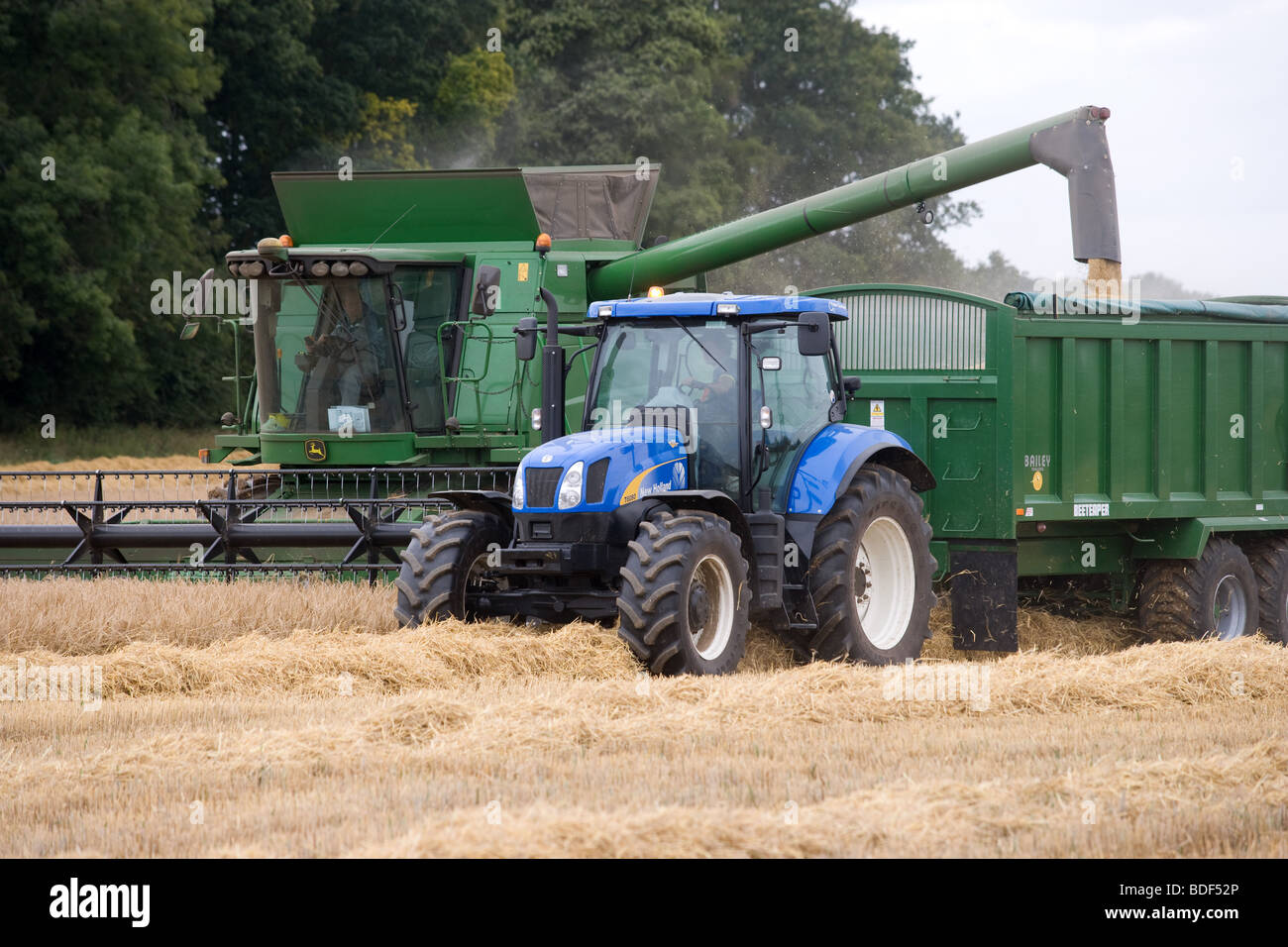 La récolte d'Orge Banque D'Images