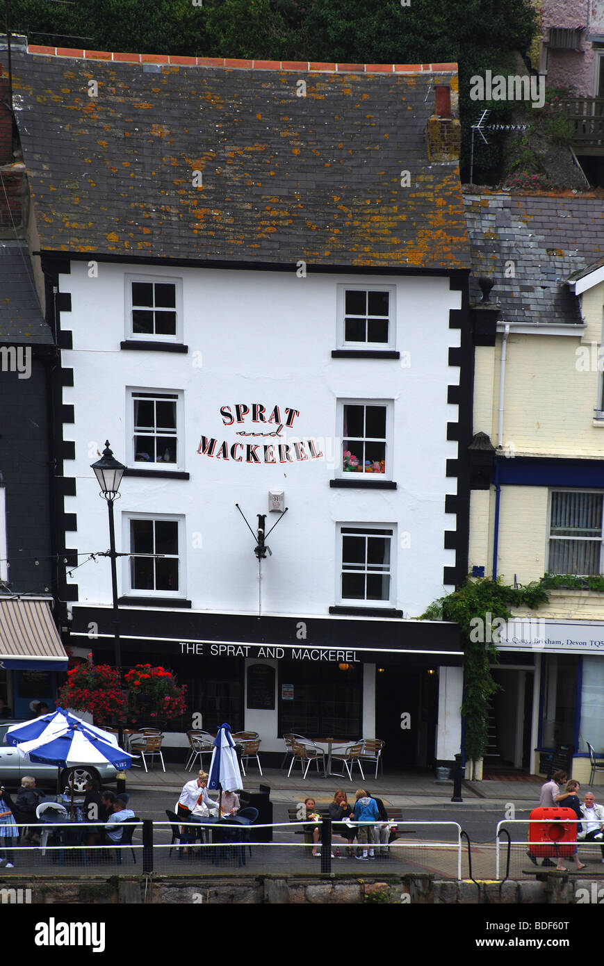 Le sprat et le maquereau public house brixham devon nombre 2746 Banque D'Images