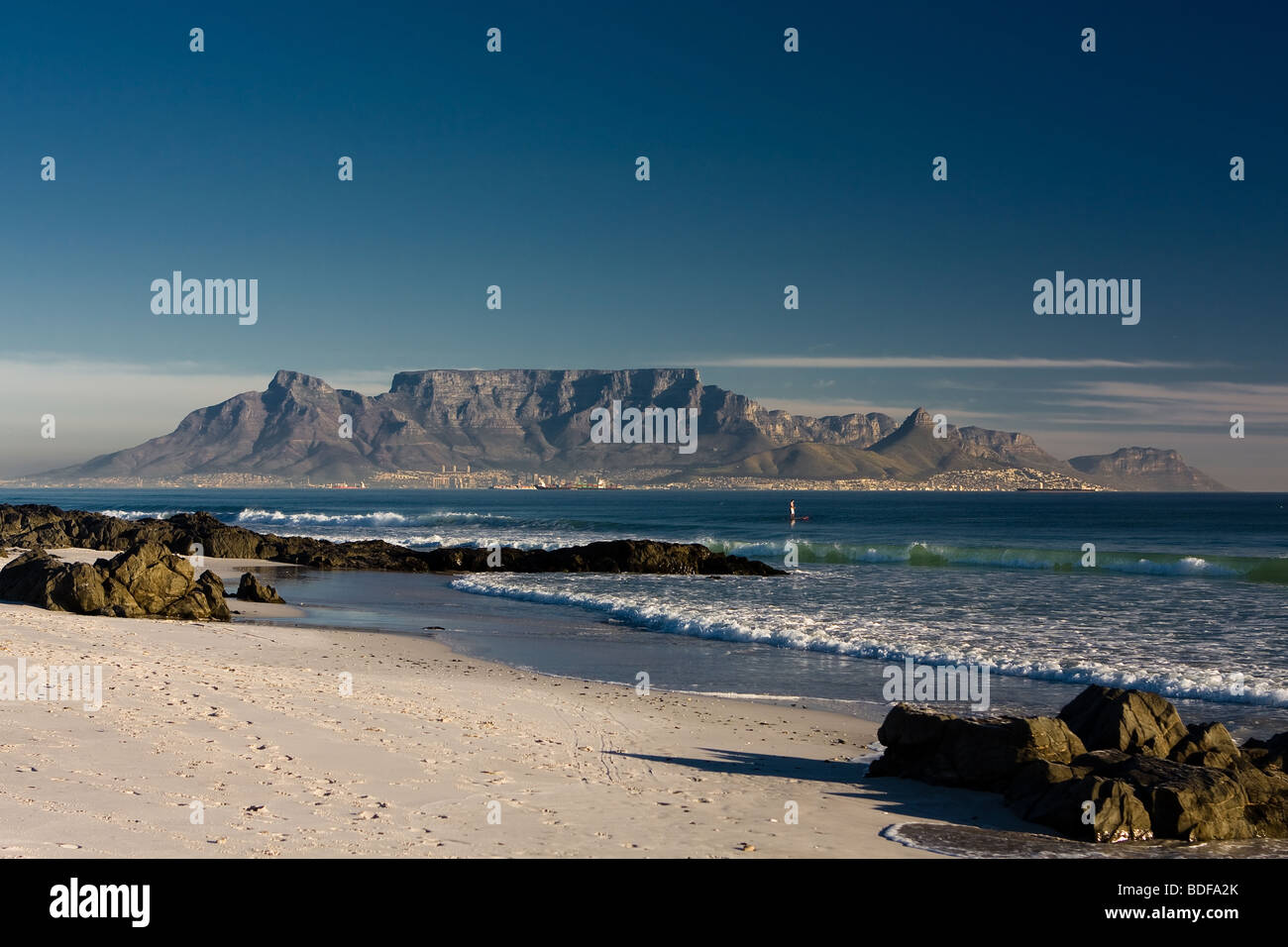Avis de tablemountain à Cape town afrique du sud ,la luminosité de l'après-midi Banque D'Images