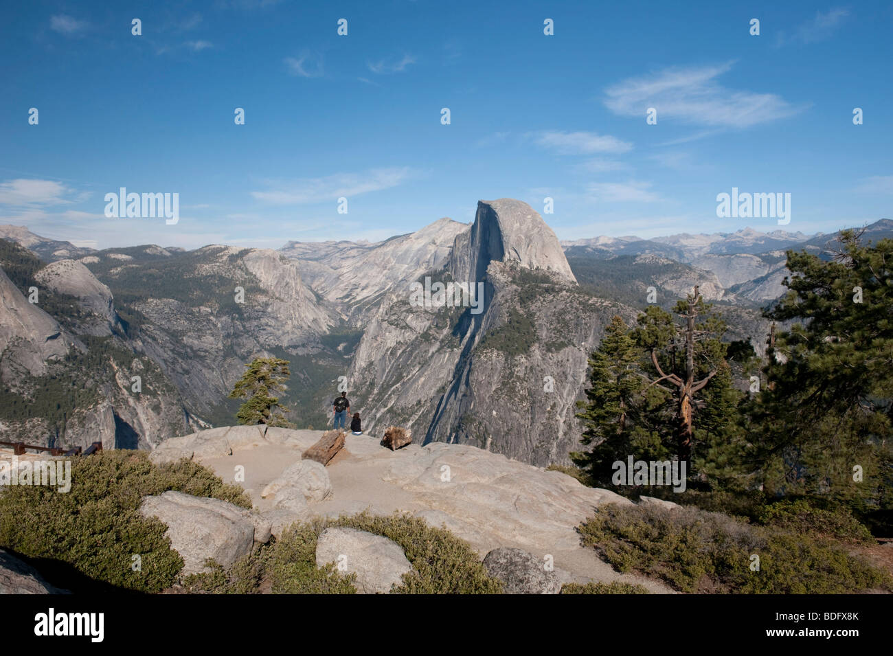 Halfdome, Glacier Point, Yosemite National Park, États-Unis Banque D'Images