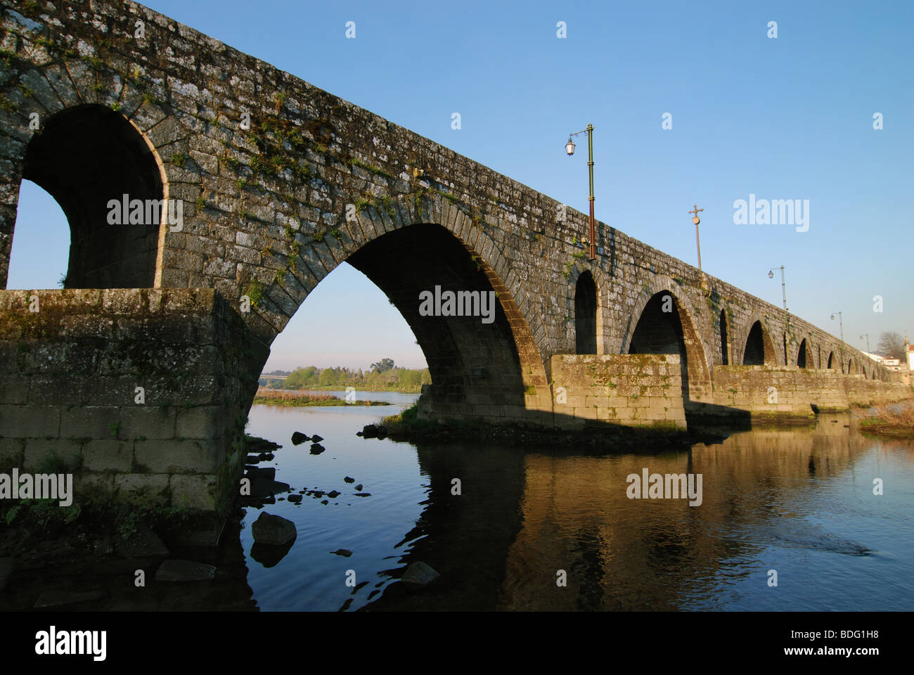 Pont Romain Ponte de Lima, Parc National de Peneda-Geres. Portugal Banque D'Images