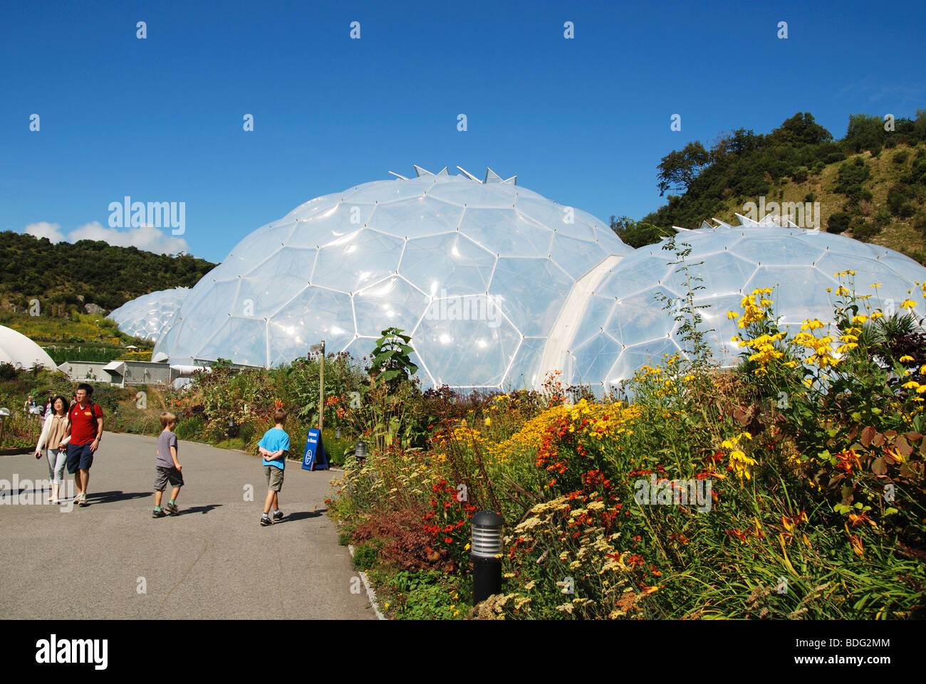 L'Eden Project, près de St Austell.à Cornwall, uk Banque D'Images
