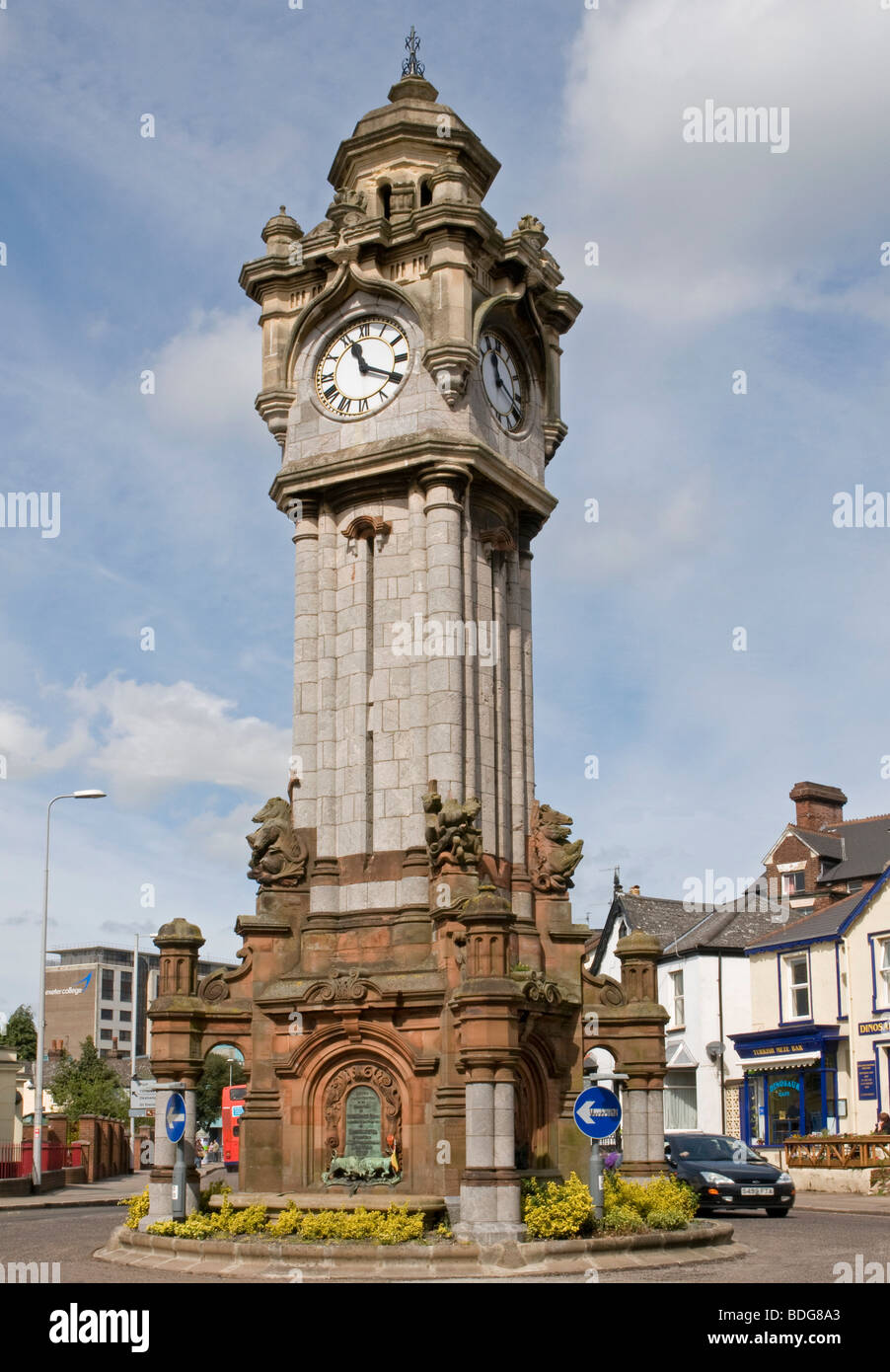 La tour de l'horloge, Exeter Banque D'Images