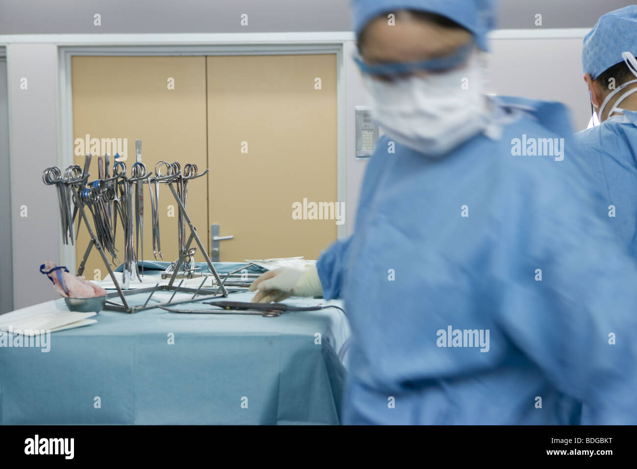 Le matériel chirurgical Banque D'Images