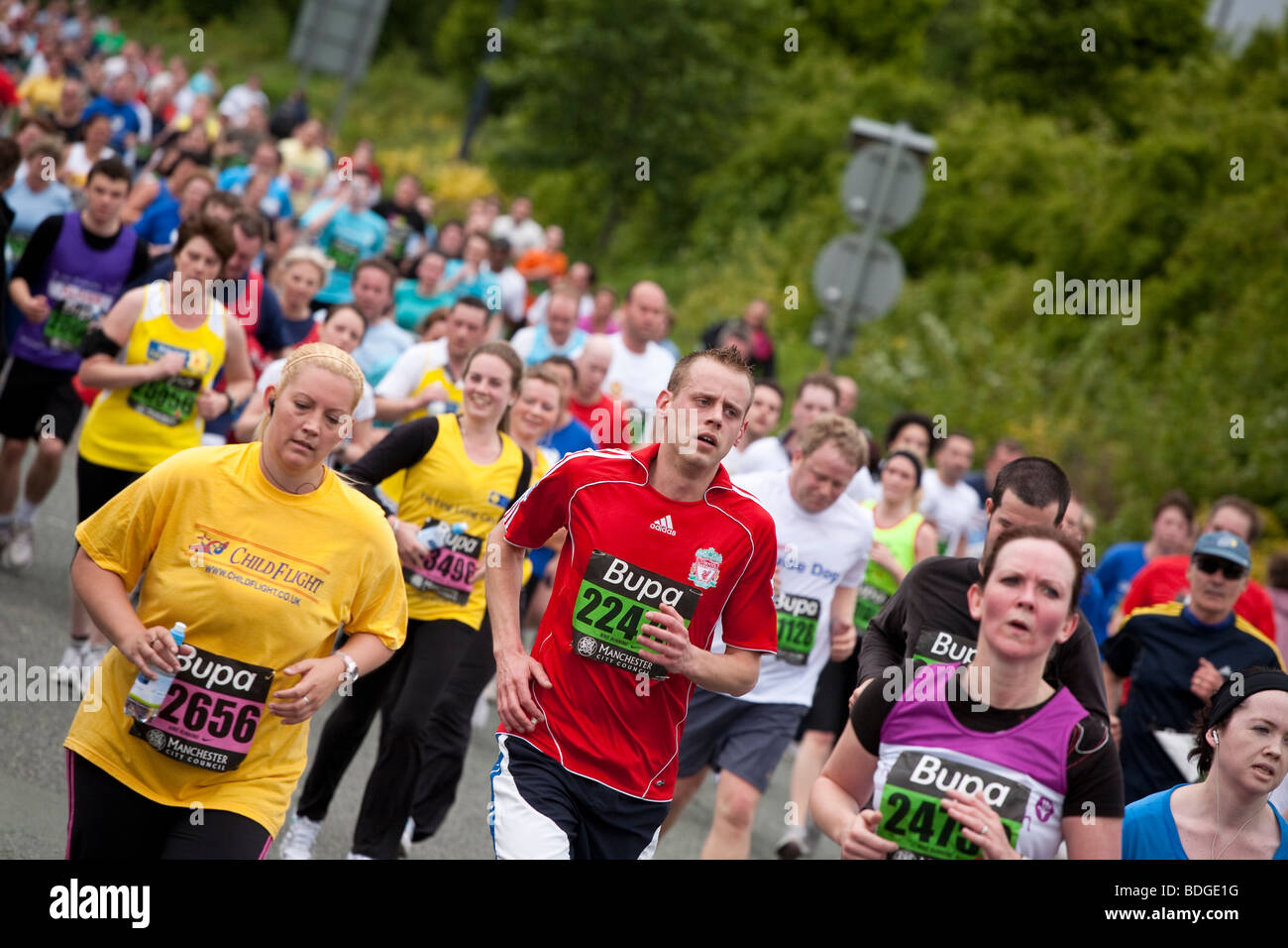 Manchester 10K run 17 Mai 2009 Banque D'Images