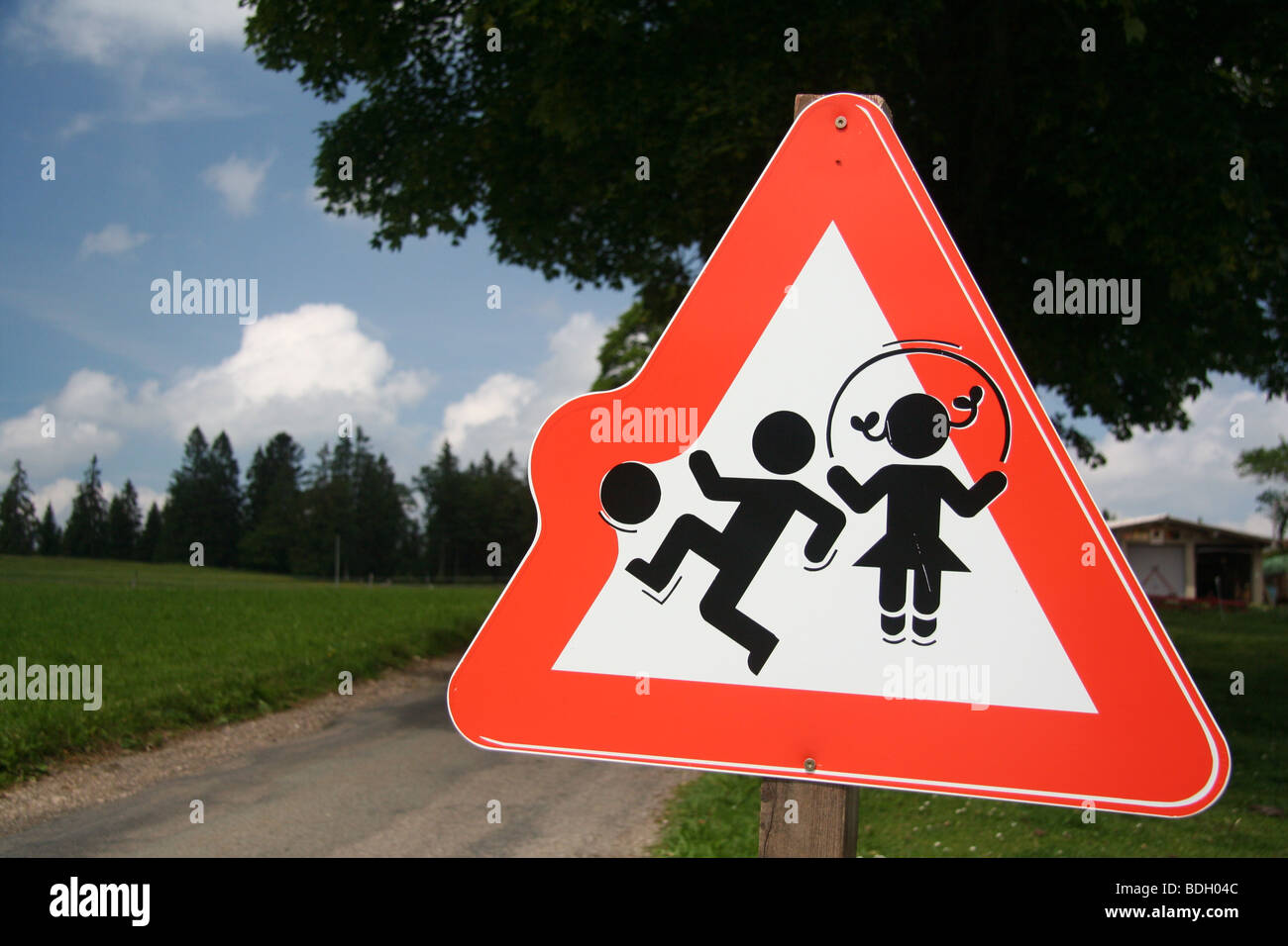 Panneau Attention Jardin Denfants Triangulaire