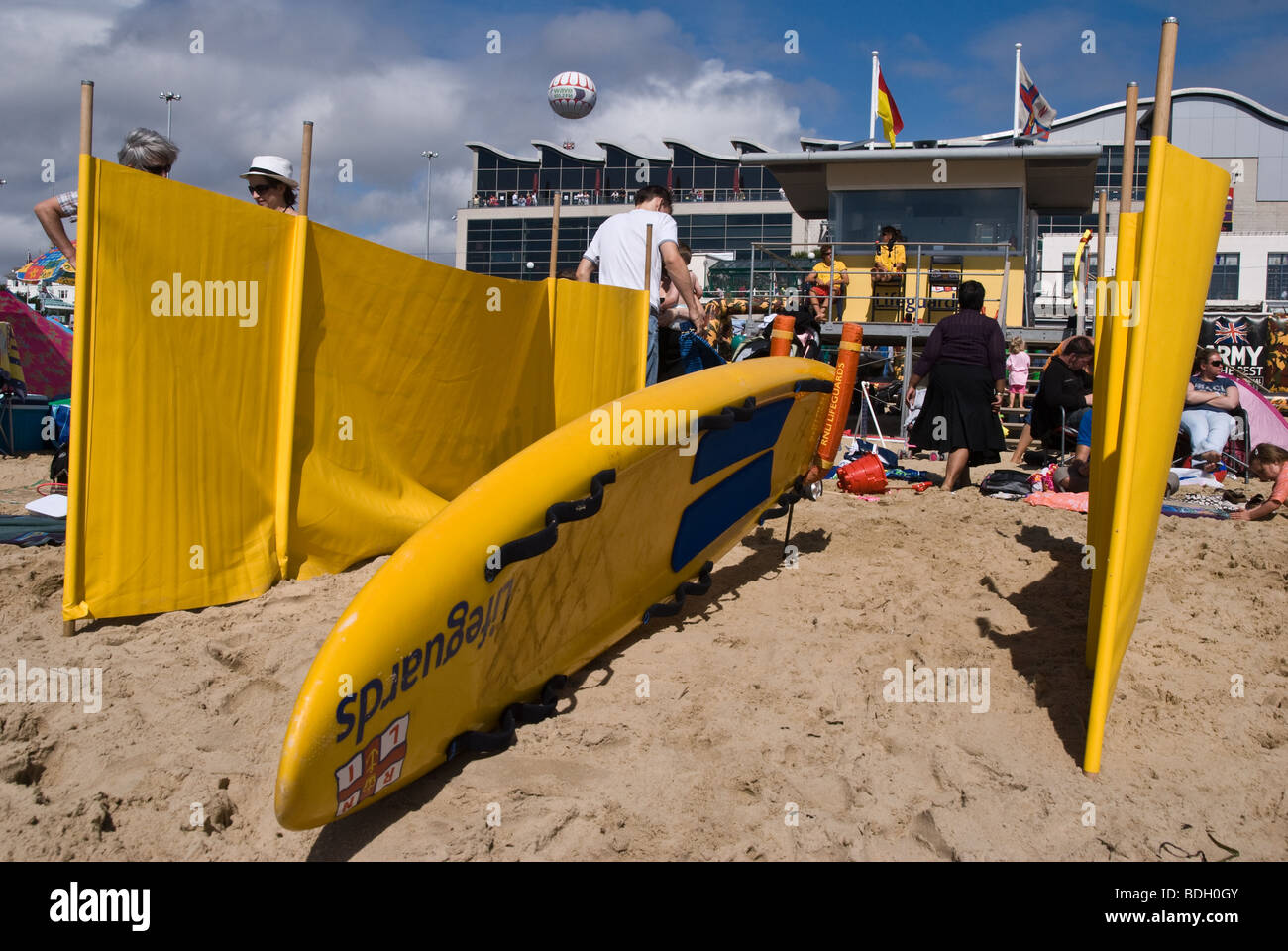 La plage de Bournemouth, Dorset, Angleterre Banque D'Images