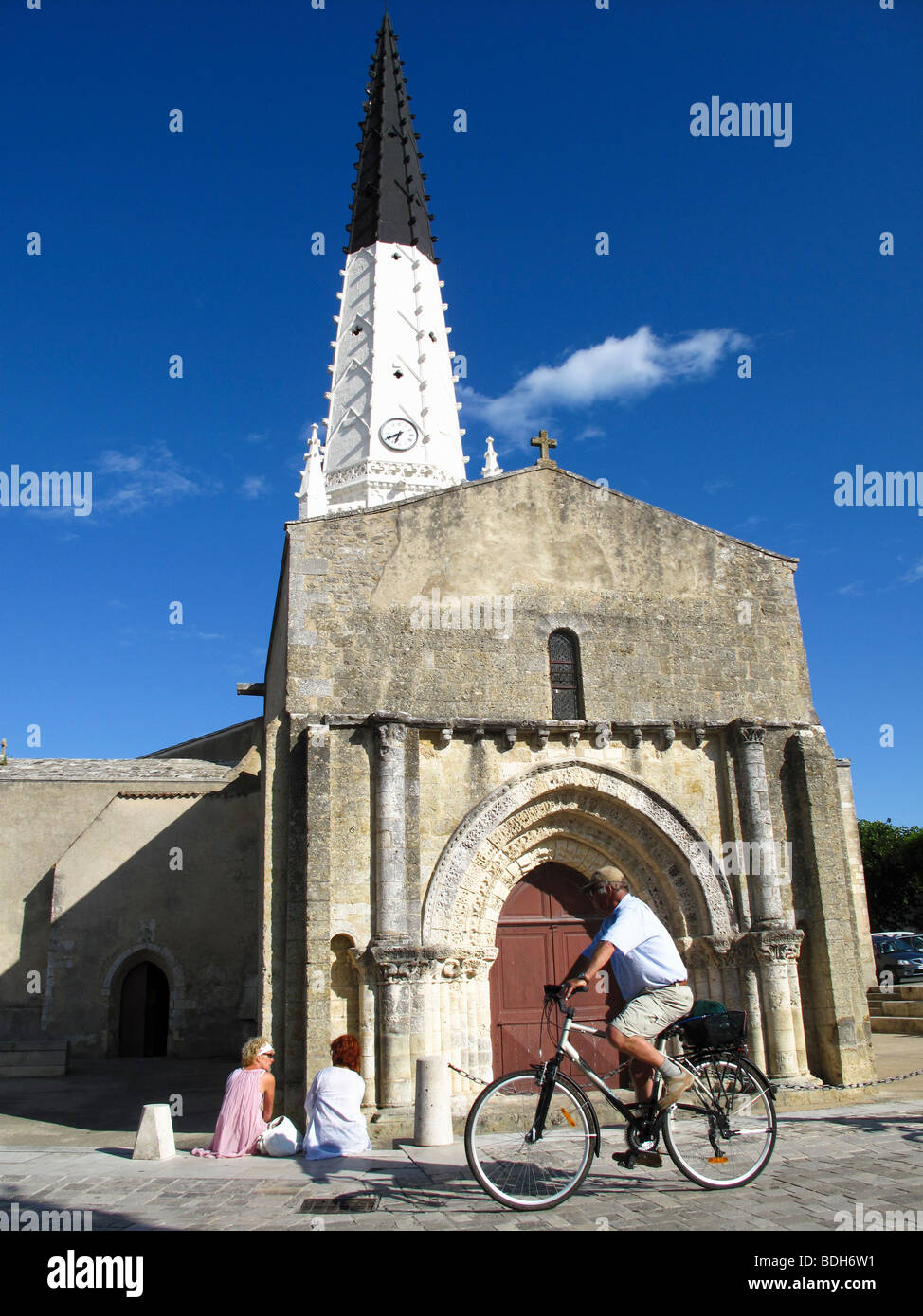 Église de Saint Etienne, Ars en Ré, Ile de Ré. Banque D'Images