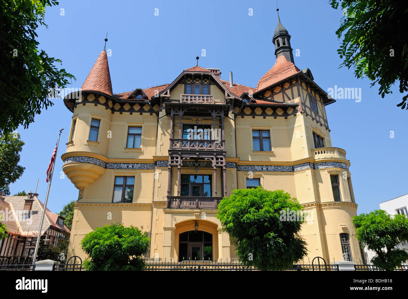 Ljubljana, Slovénie. L'Ambassade américaine Banque D'Images