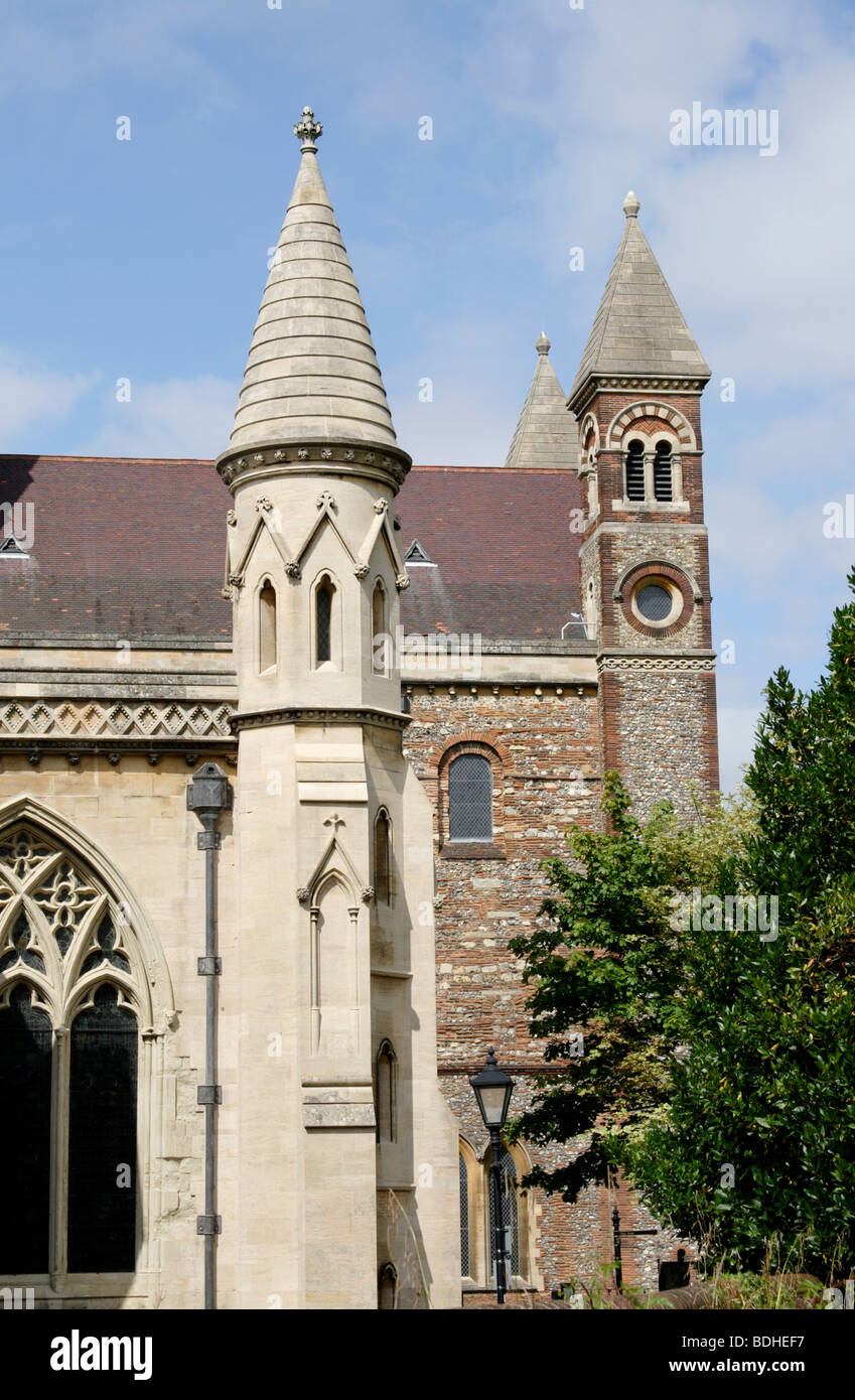 St Albans cathedral , Hertfordshire , Angleterre , Royaume-Uni Banque D'Images