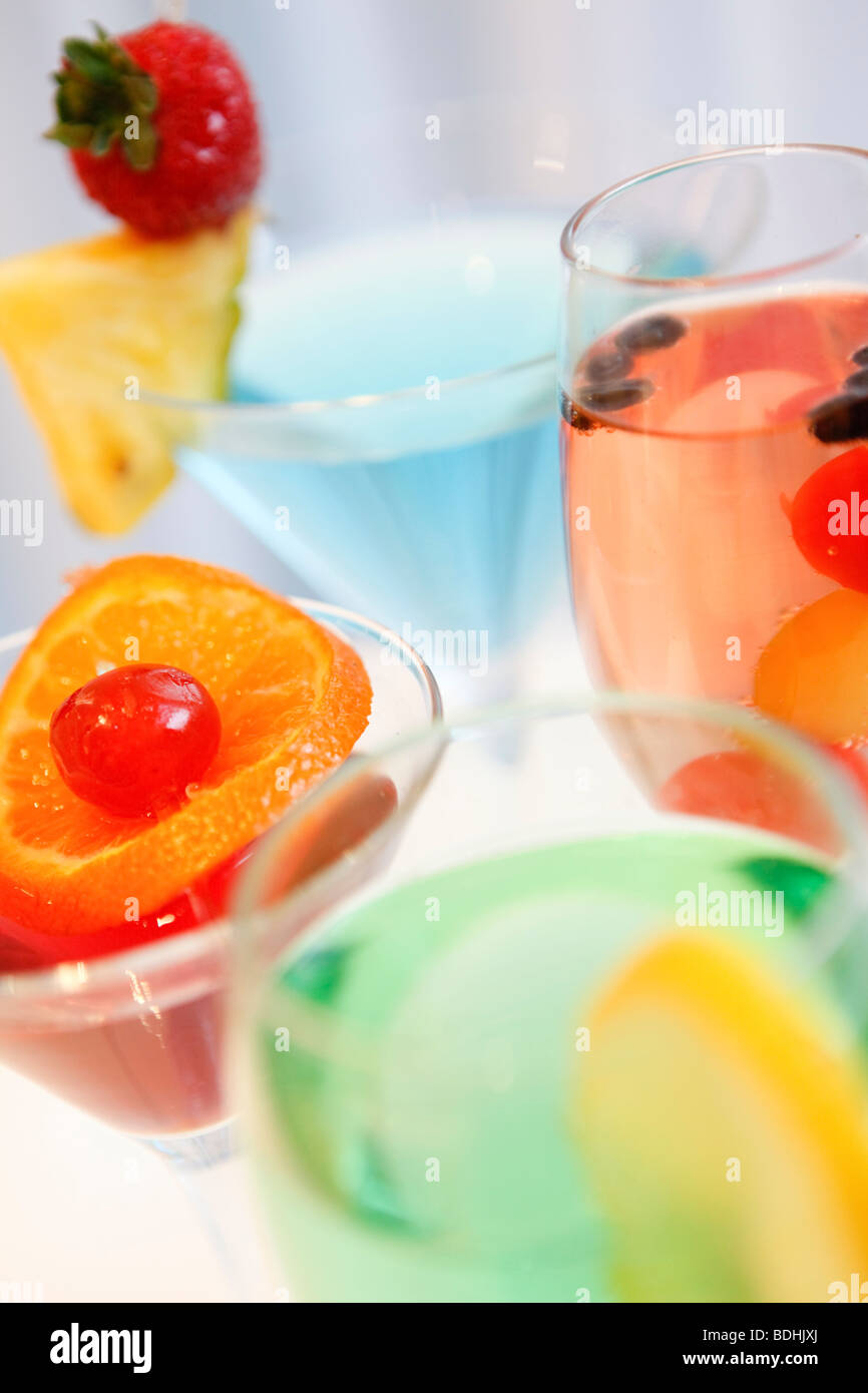 Shimla Pinks Indian Restaurant, cocktails Banque D'Images