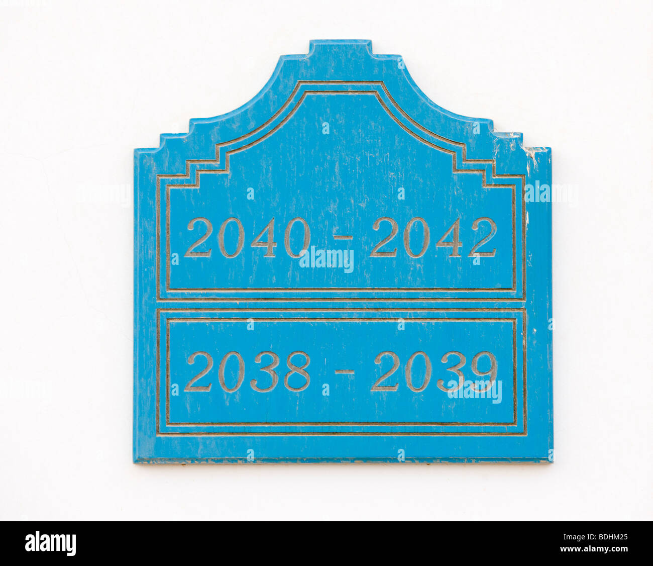 Panneau en bois avec copie espace pour la saisie de texte. Banque D'Images