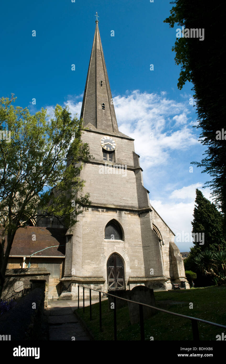 L'église paroissiale de St Laurence dans Gloucestershire Stroud Banque D'Images