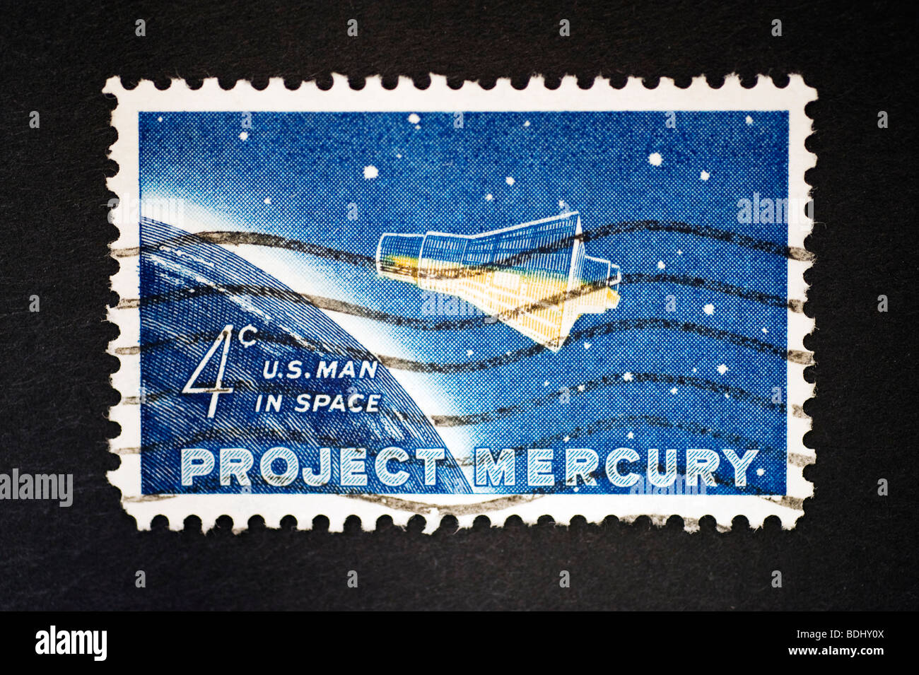 Mercure projet Timbre Banque D'Images