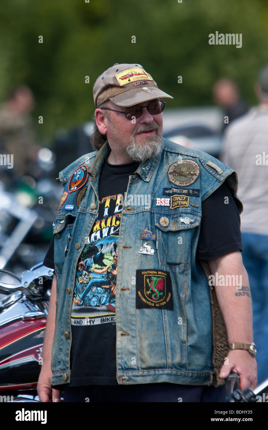 Au Biker Motorcycle Rally Banque D'Images